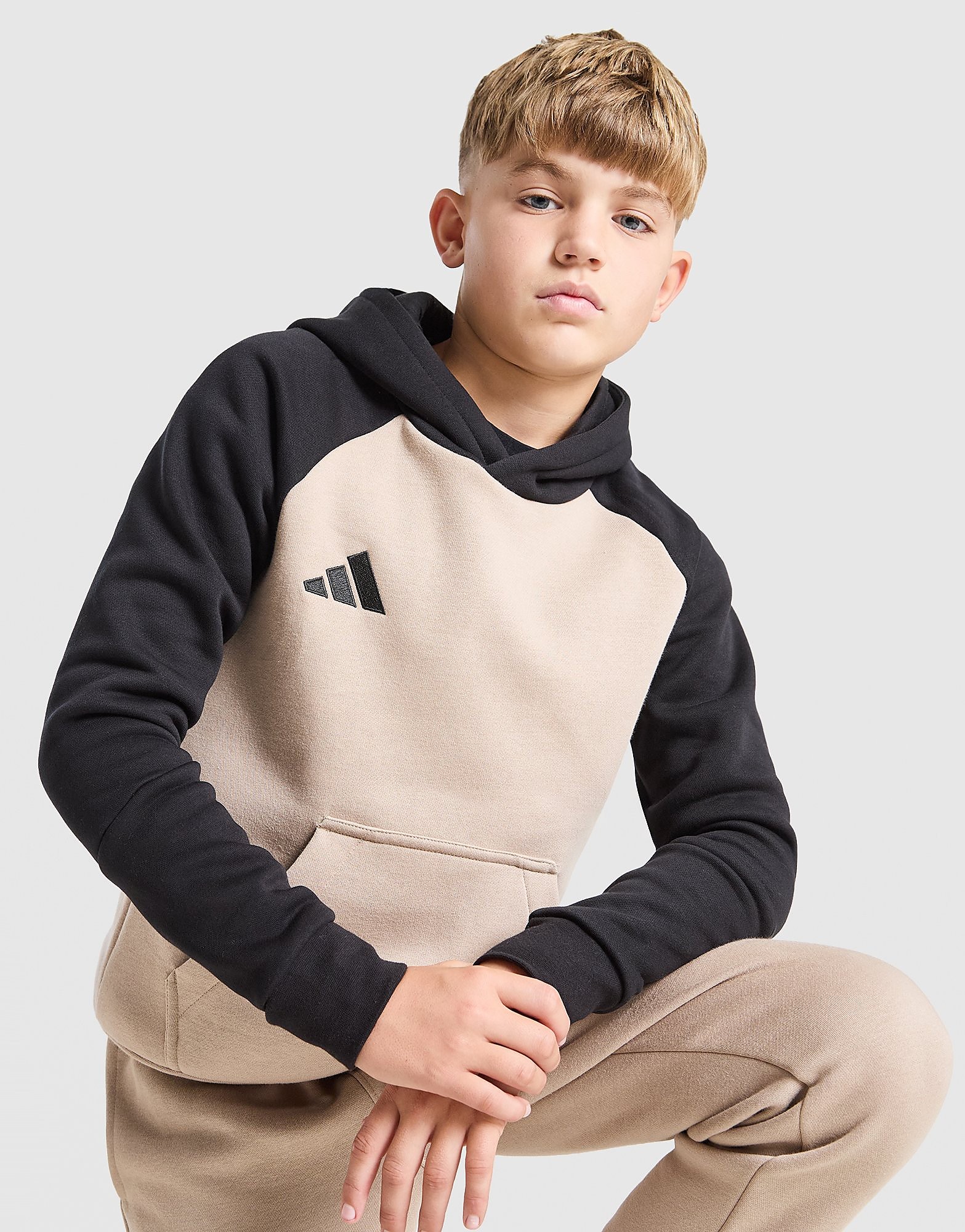 adidas Raglan Hoodie Junior - Beige - Kind, Beige