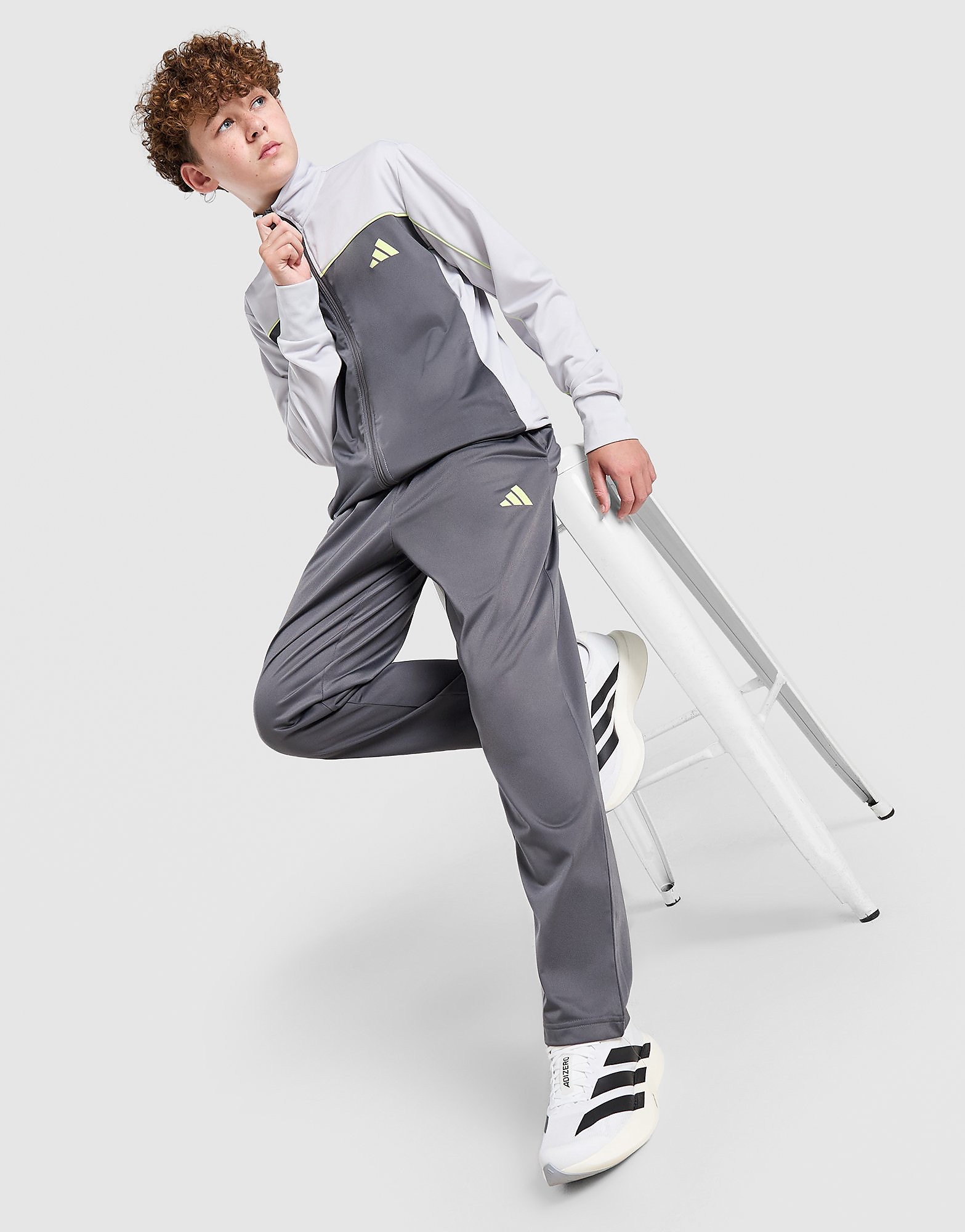 adidas Poly Tracksuit Junior - Grijs, Grijs