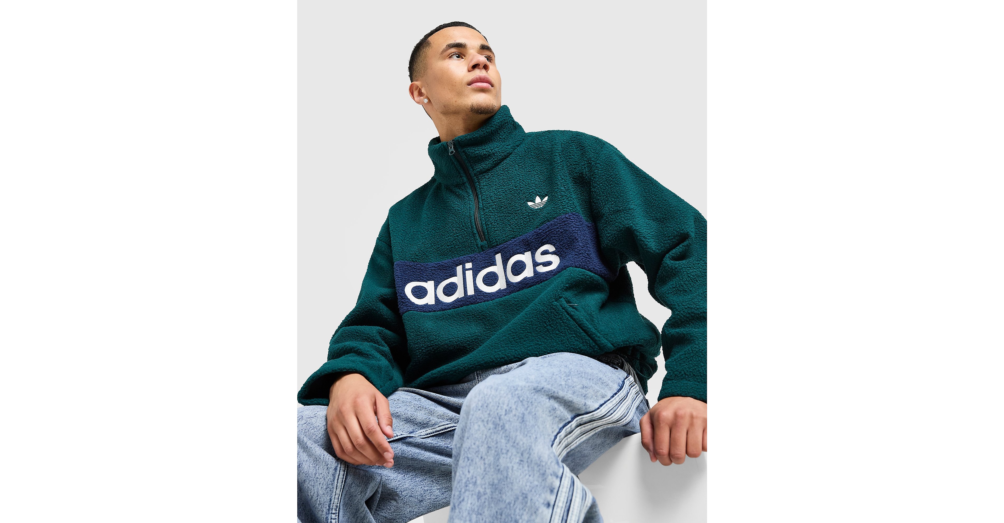 Sherpa 1/4 Zip Fleece Sweatshirt