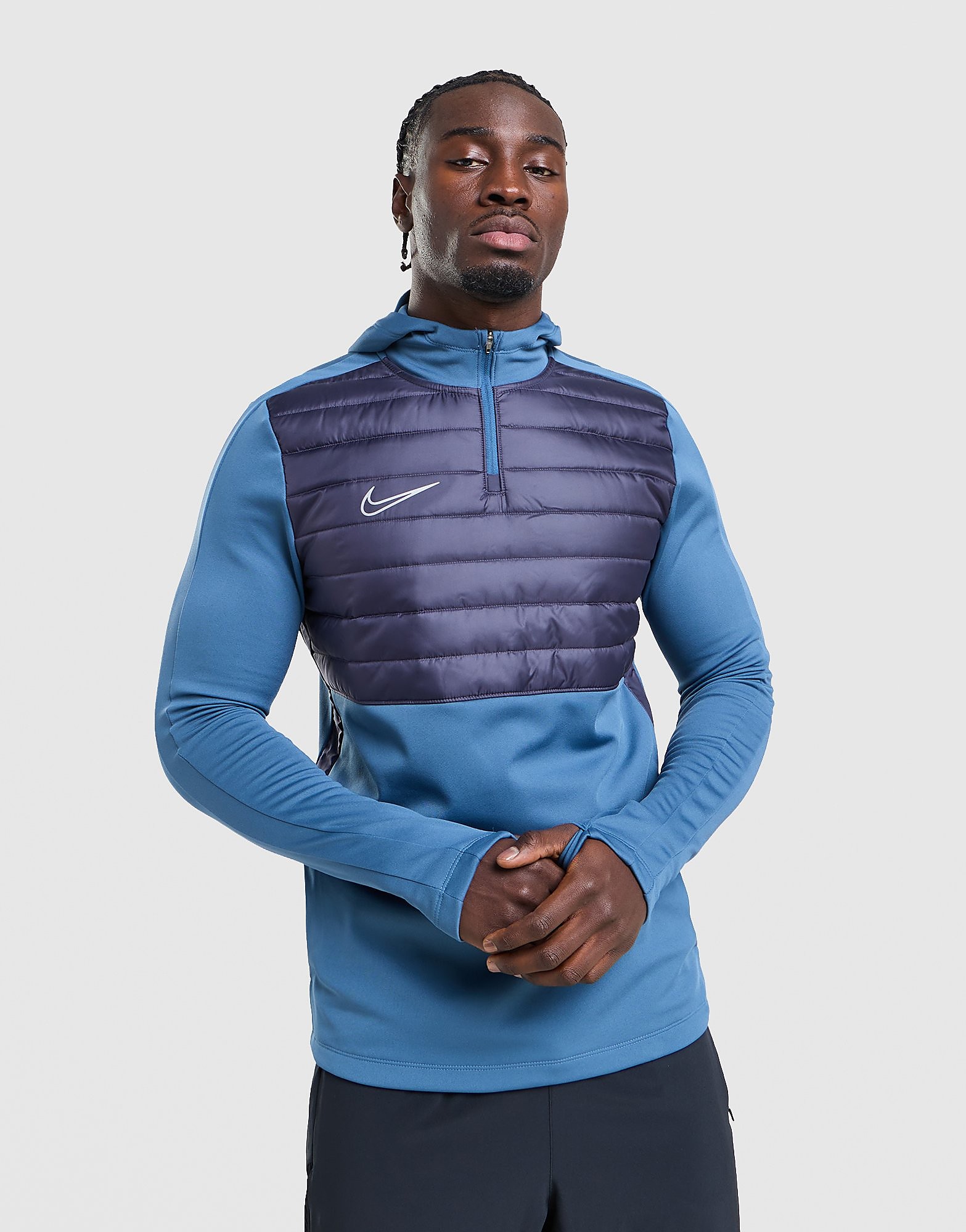 Nike Therma-FIT voetbaltrainingstop voor heren Academy Winter Warrior - Blauw- Heren, Blauw