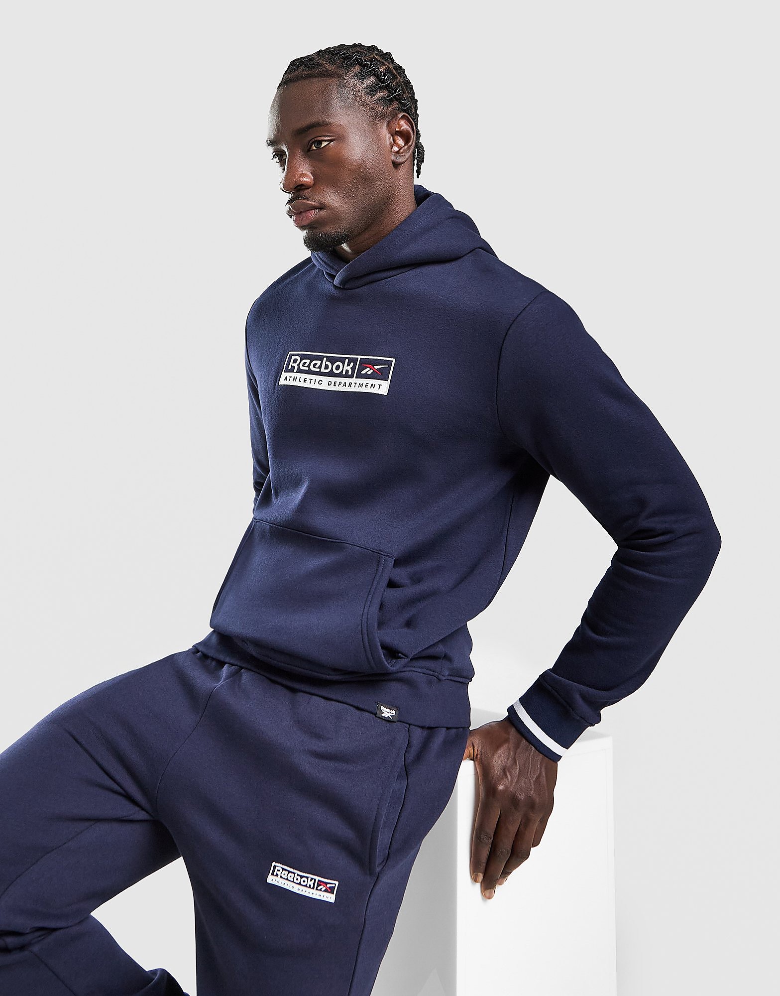 Reebok Athletic Hoodie Blauw- Heren Blauw