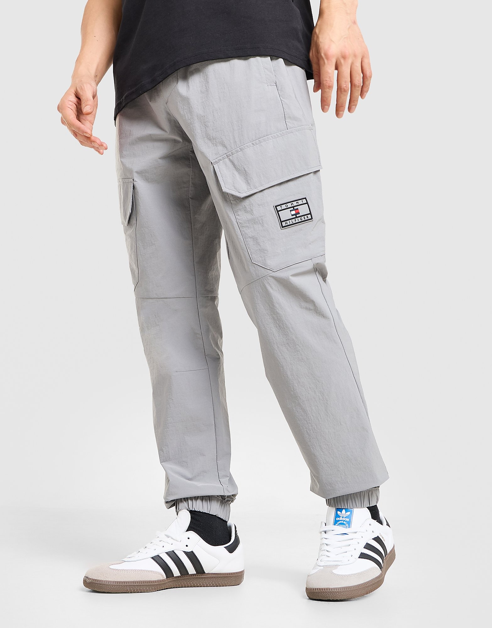 Tommy Hilfiger Woven Cargo Pants - Grijs- Heren, Grijs