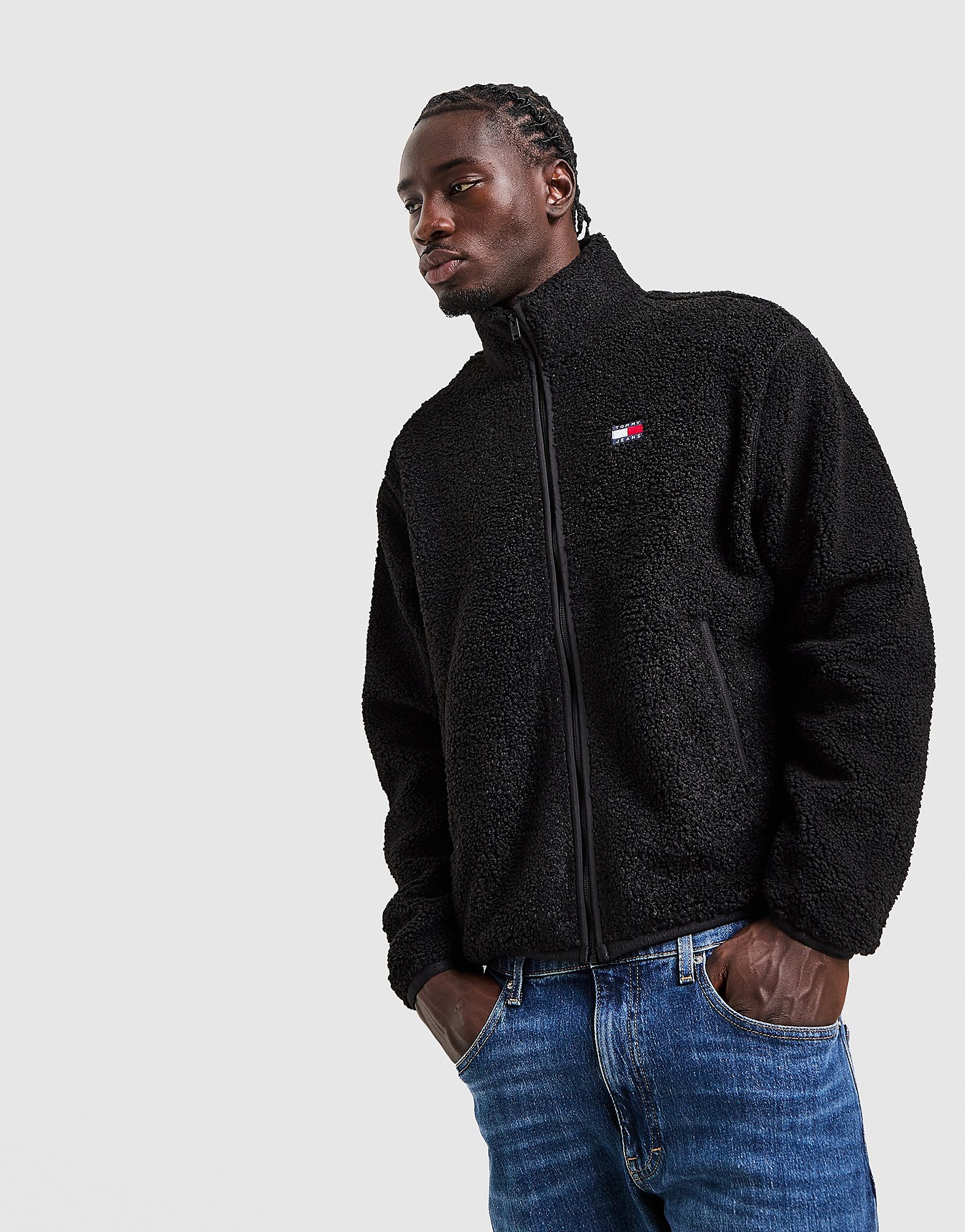 Vêtements Tommy Jeans Tjm Rlx Badge Zip Th pour Homme - vue 2