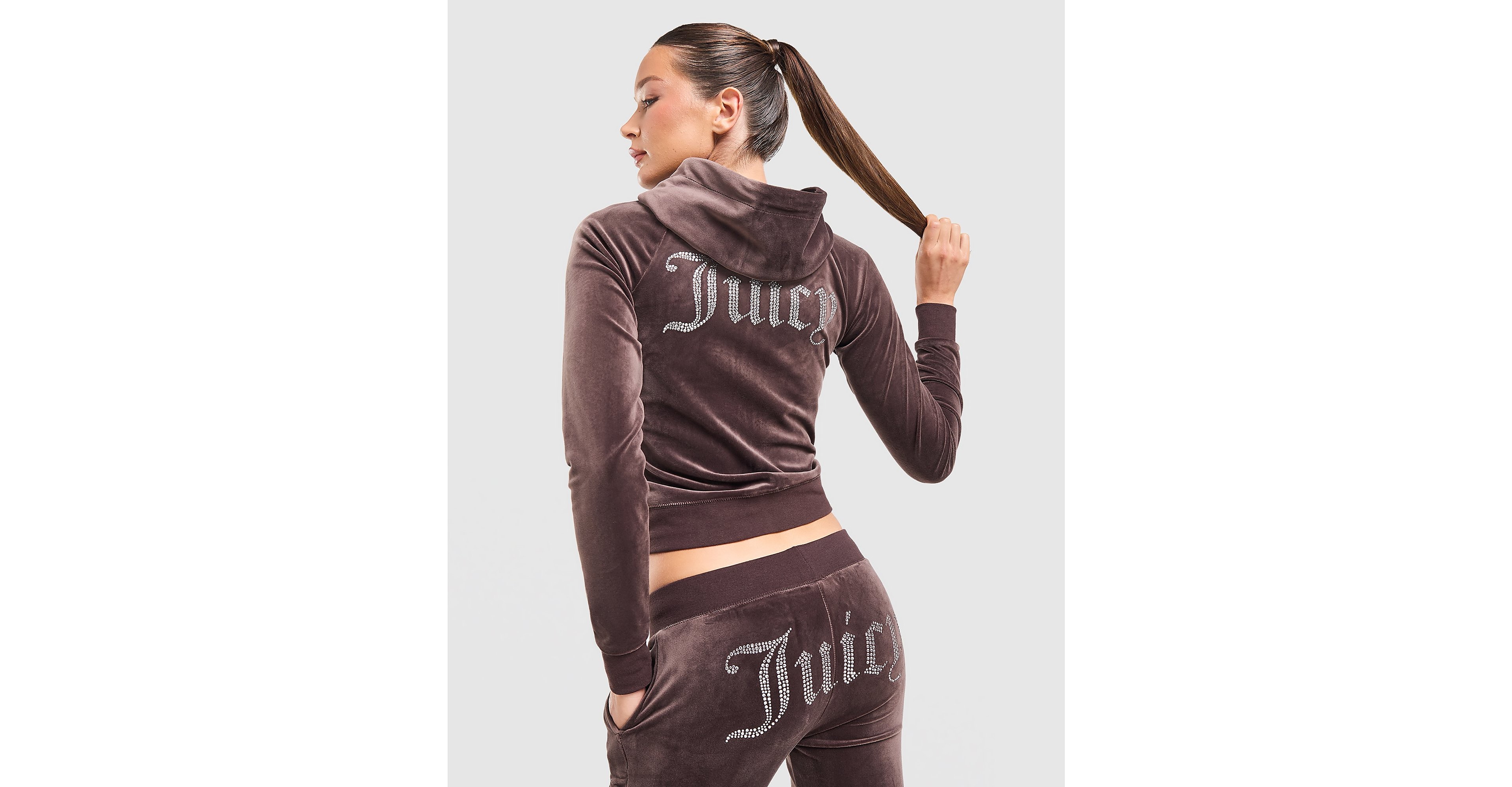 Diamante JC Logo Full Zip Hoodie