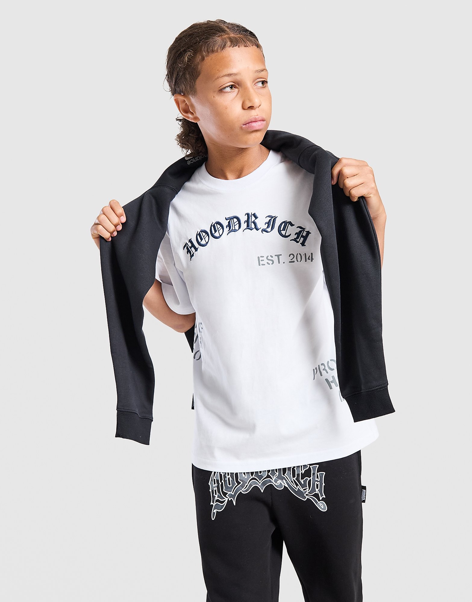 Hoodrich Hush T-Shirt Junior - Wit - Kind, Wit 7-8Y