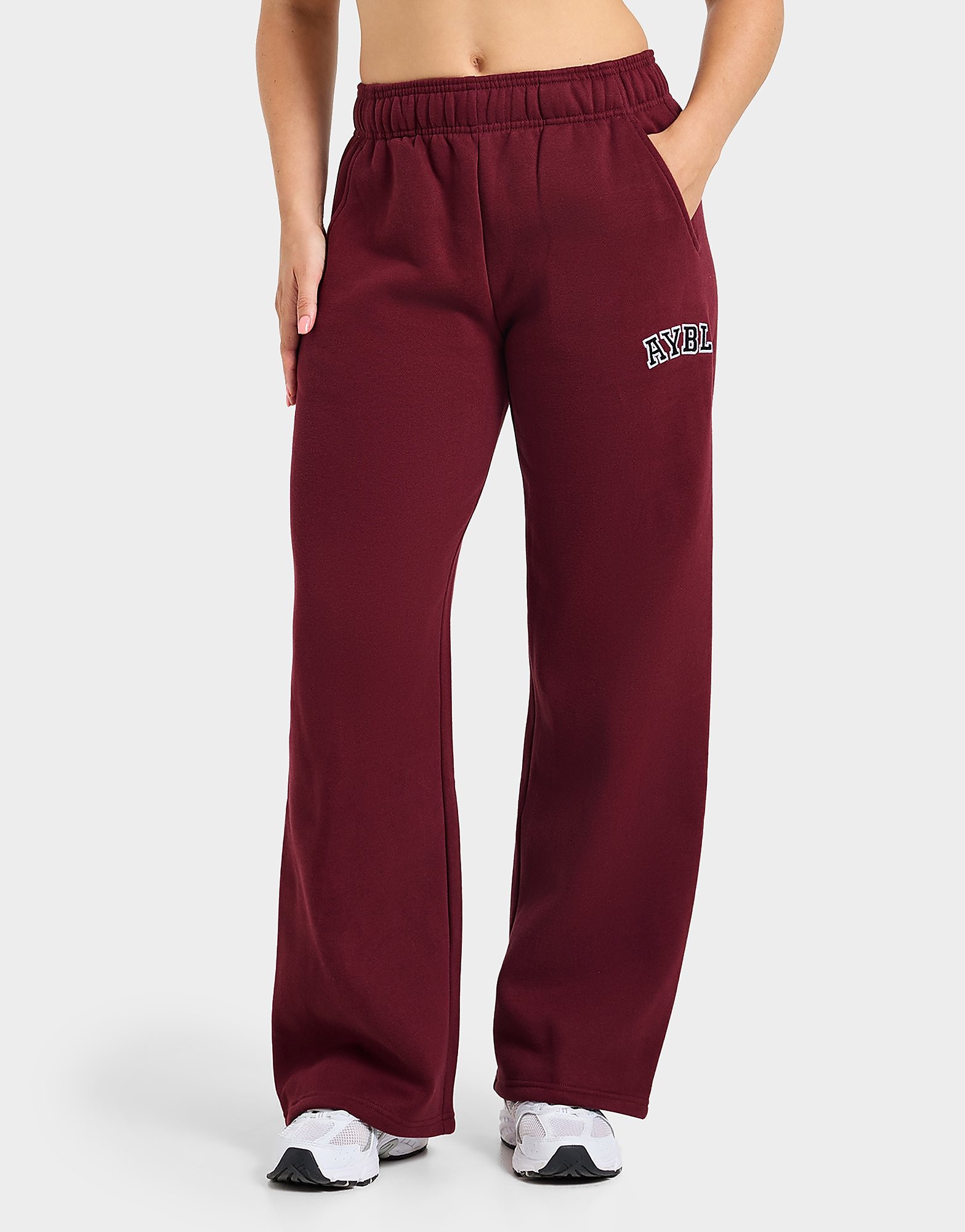 AYBL Varsity 2.0 Wide Leg Joggers - Rood- Dames, Rood XS