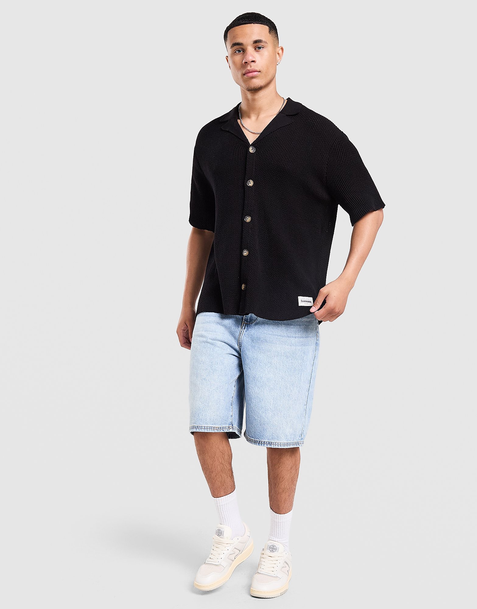 Unlike Humans Newark Shirt - Zwart- Heren, Zwart XS