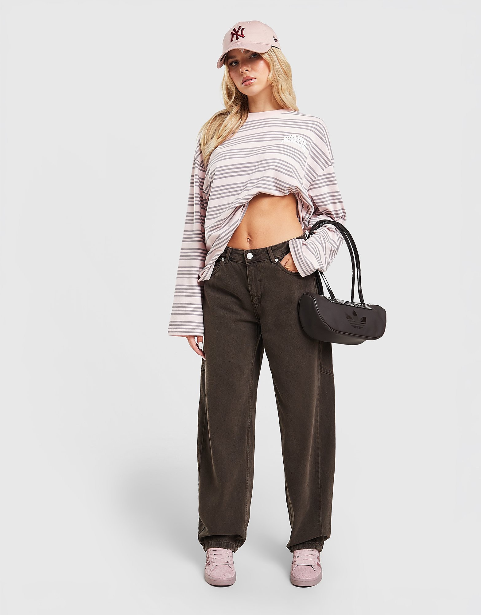 Unlike Humans Barrel Jeans - Brn-Brw- Dames, Brn-Brw