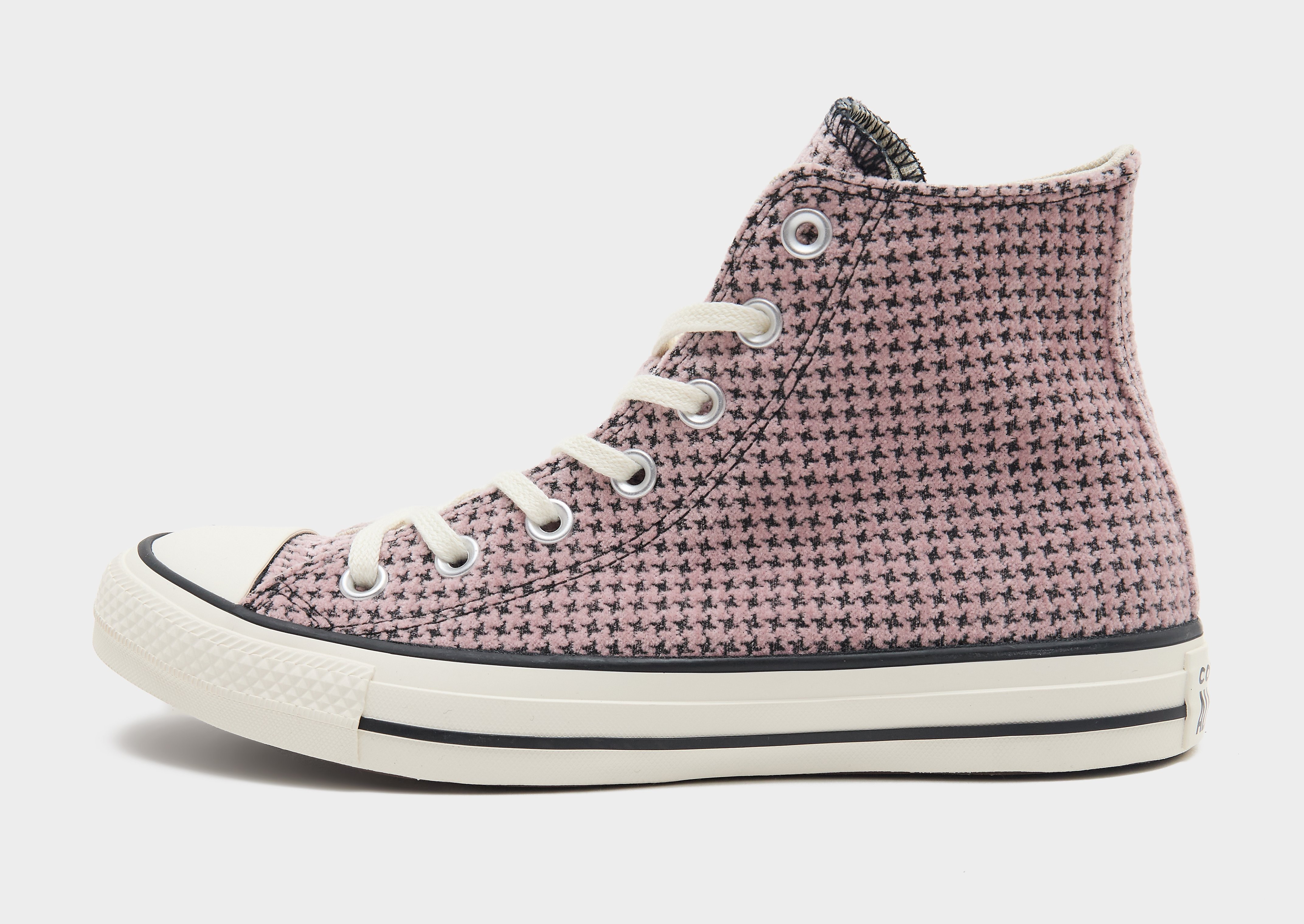 Converse Chuck Taylor All Star High Houndstooth Dames - Grijs- Dames, Grijs