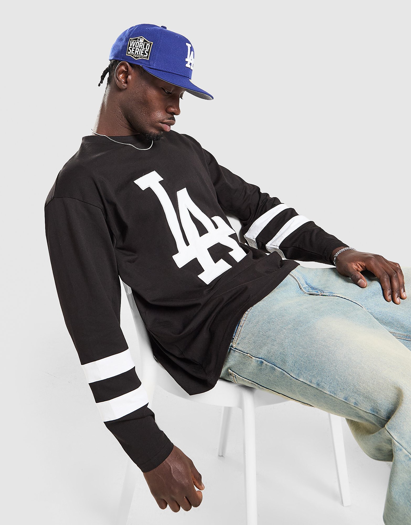 New Era MLB LA Dodgers Long Sleeve T-Shirt - Zwart- Heren, Zwart