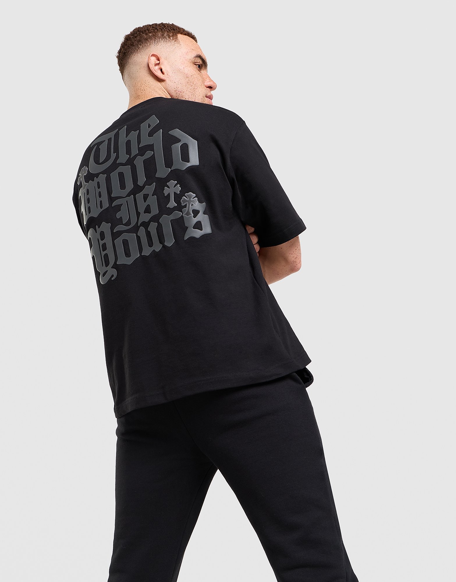Lorenzo World Is Yours T-Shirt - Zwart- Heren, Zwart XS