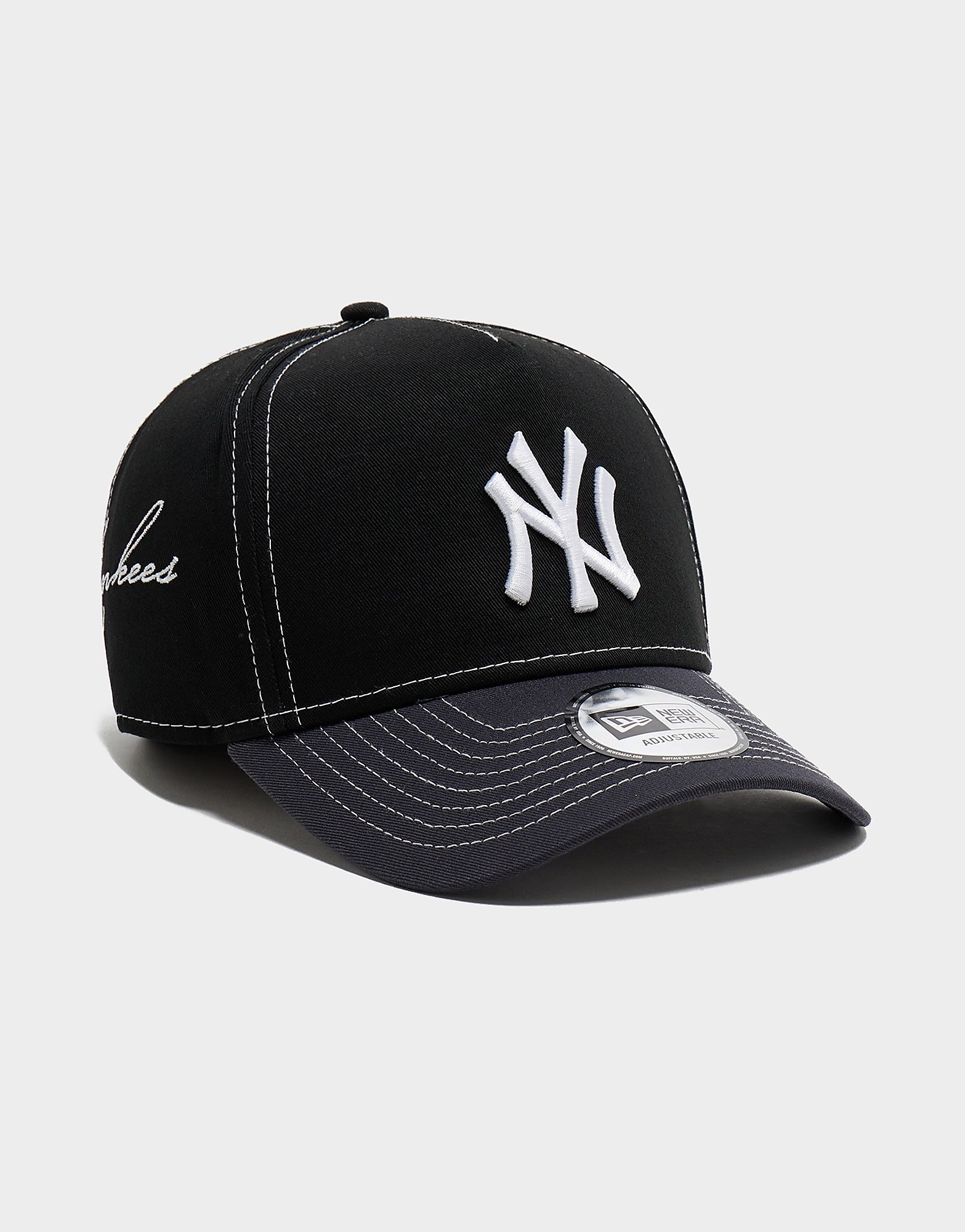New Era MLB New York Yankees 9FORTY E-Frame Cap - Zwart- Dames, Zwart