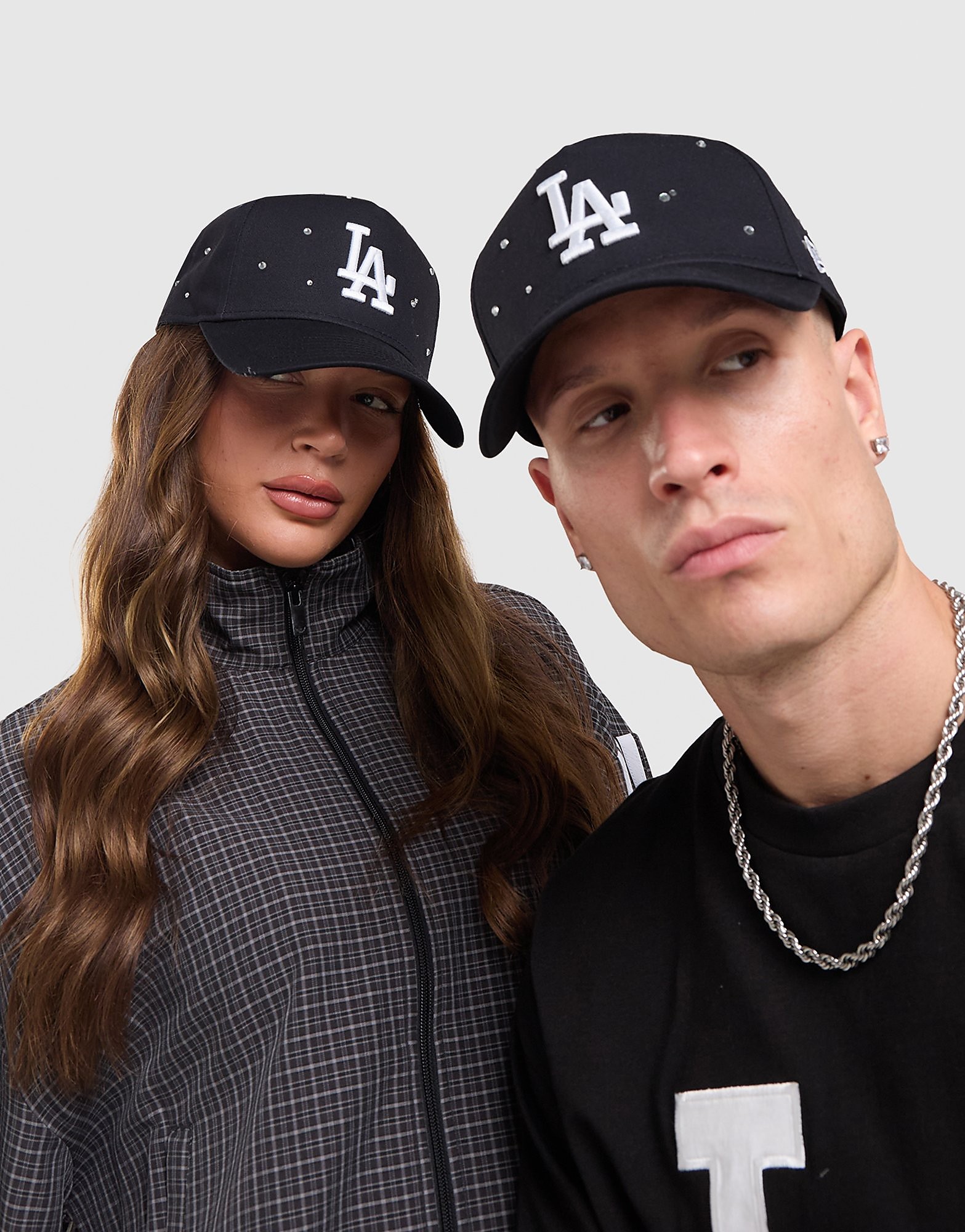 New Era MLB LA Dodgers Rhinestone 9FORTY E-Frame Cap - Blauw- Dames, Blauw