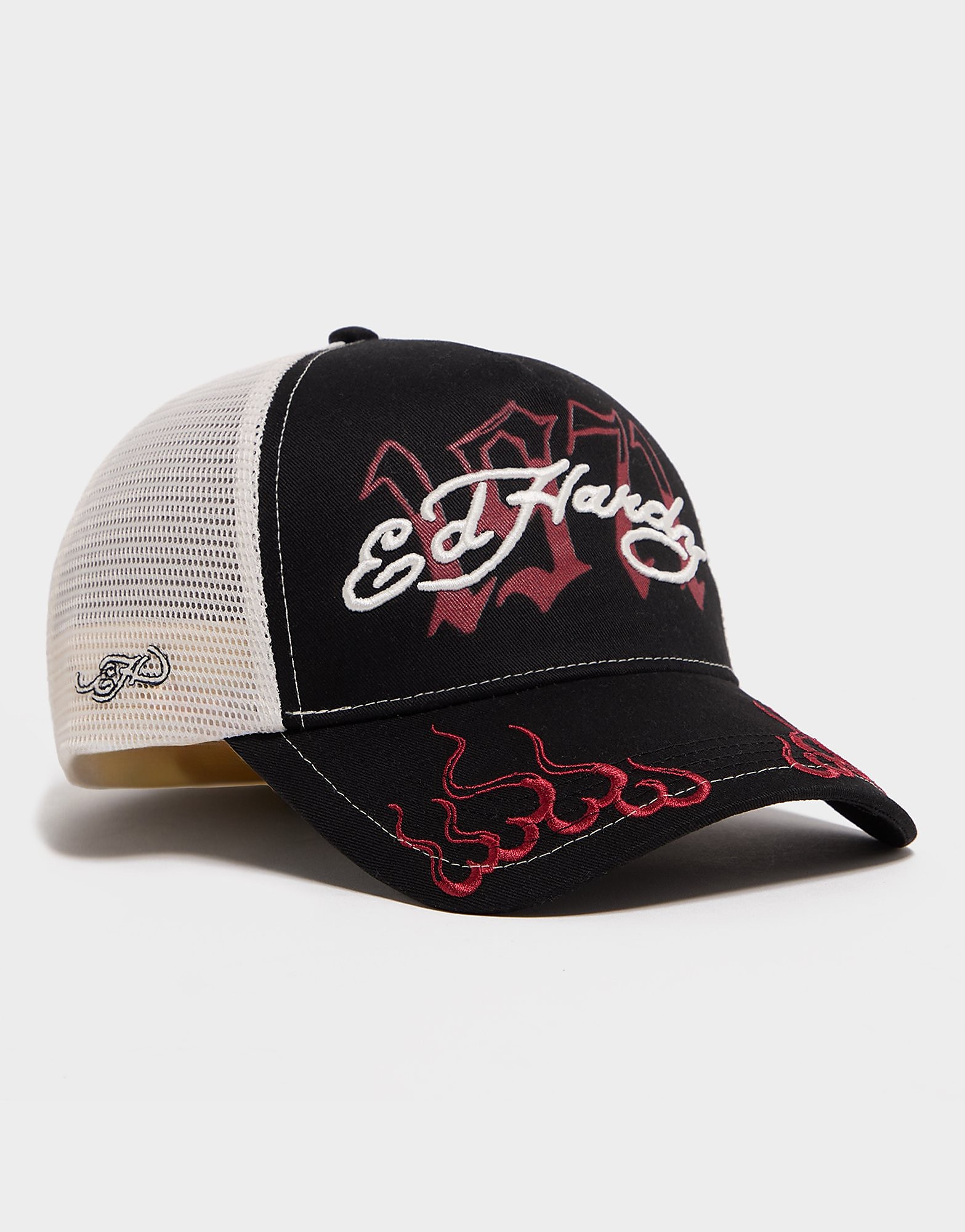 Womens 1971 Logo Trucker Cap - Nero, nero nero Donna taglia One Size