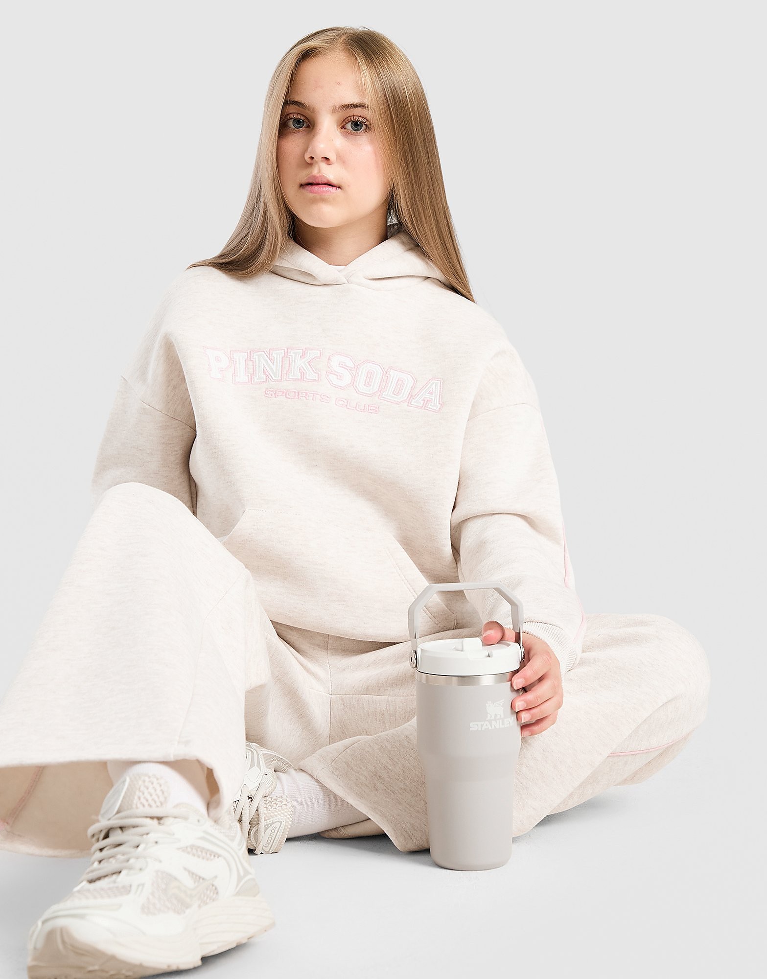 Pink Soda Sport Girls' Swirl Overhead Hoodie Junior - Bruin - Kind, Bruin