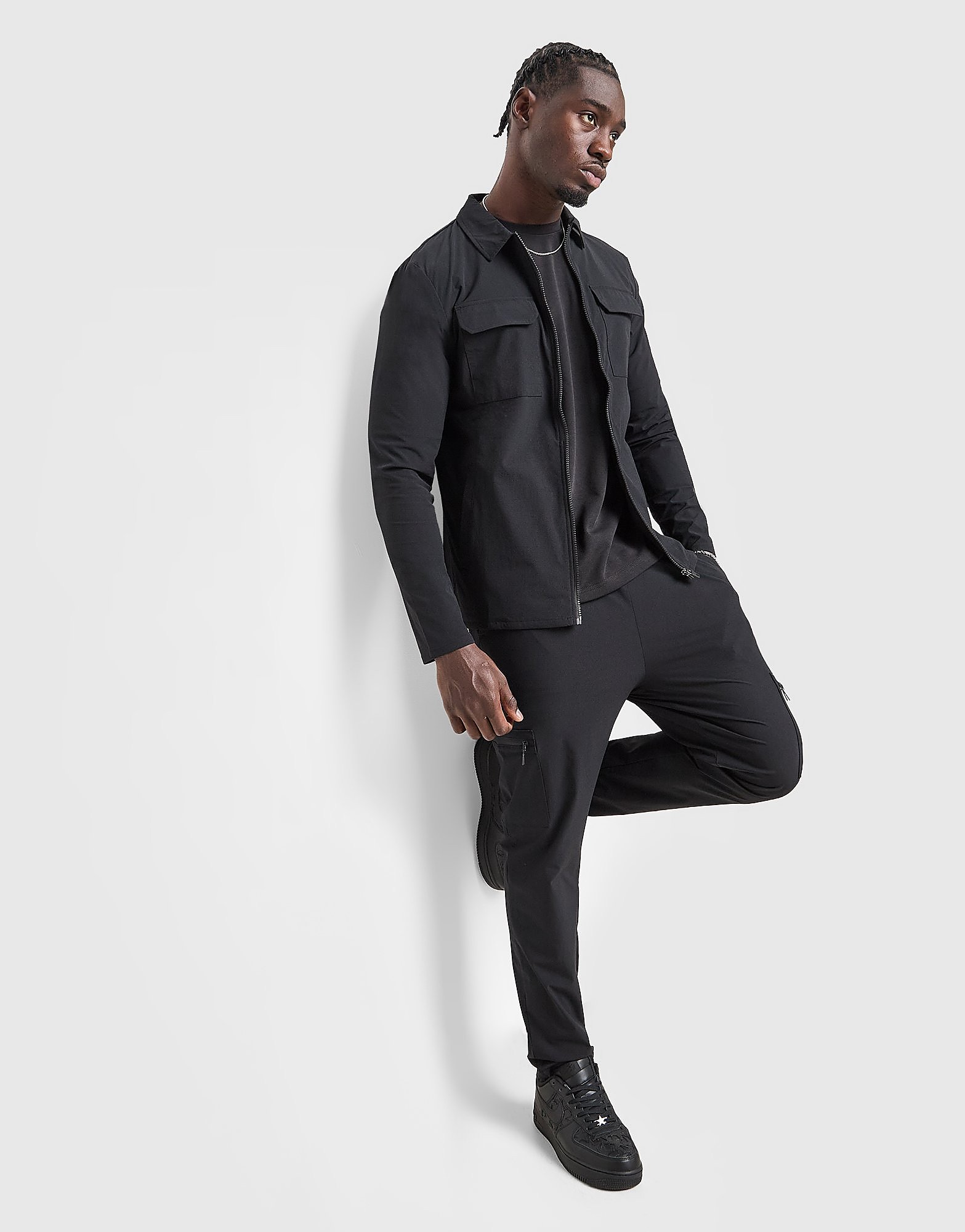 DAILYSZN Revoke Woven Cargo Pants - Zwart- Heren, Zwart
