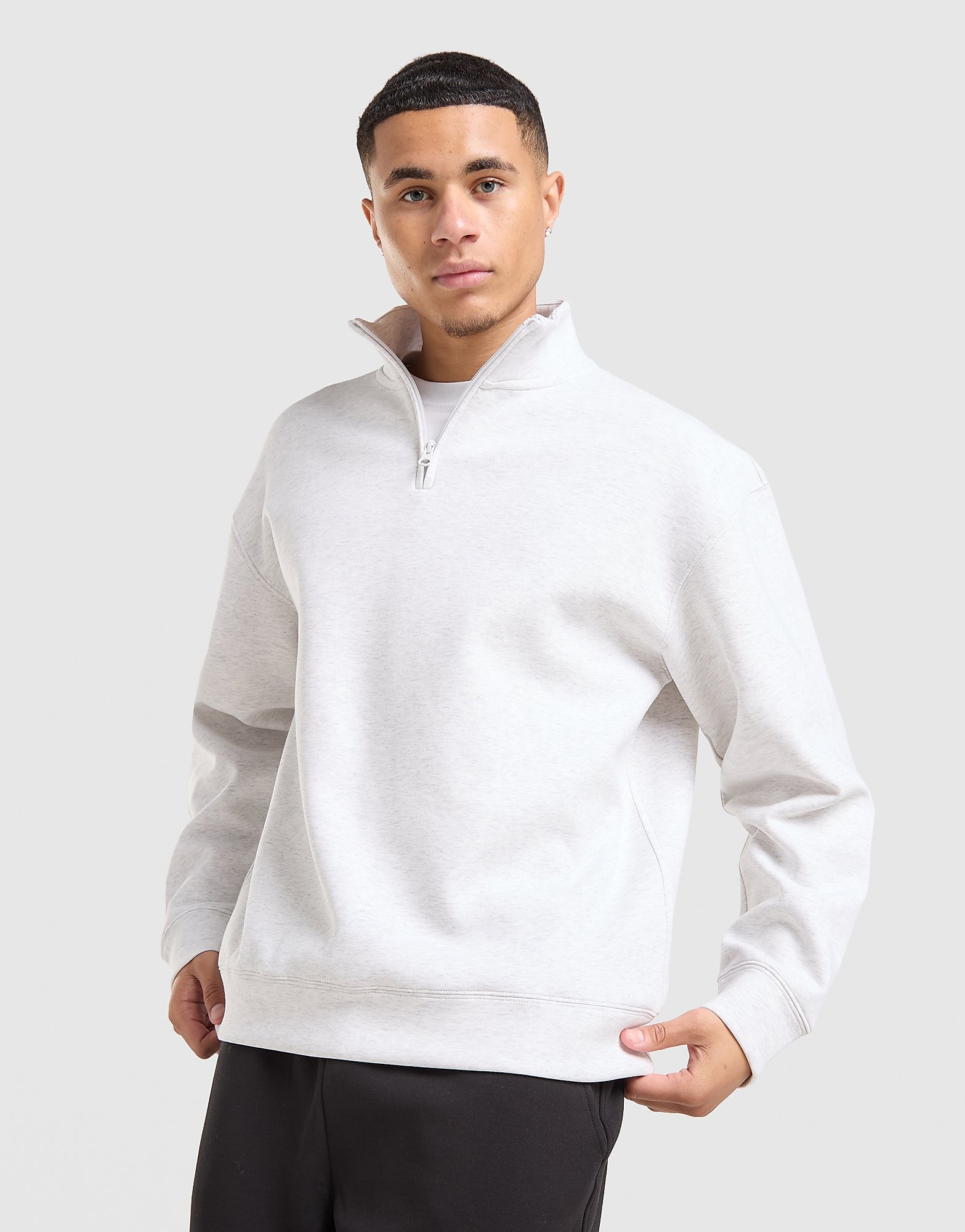 DAILYSZN Modus 1/4 Zip Sweatshirt - Grijs- Heren, Grijs XS