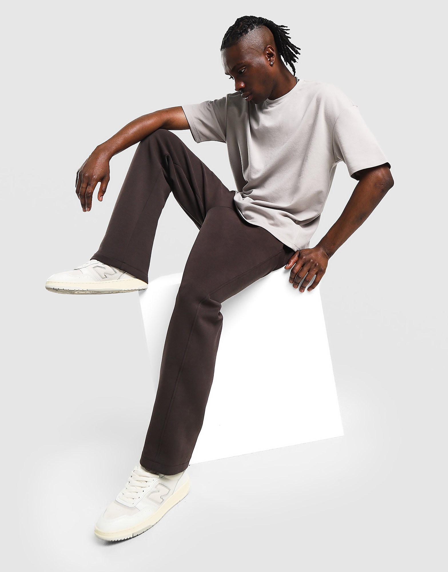 DAILYSZN Modus Open Hem Joggers - Bruin- Heren, Bruin