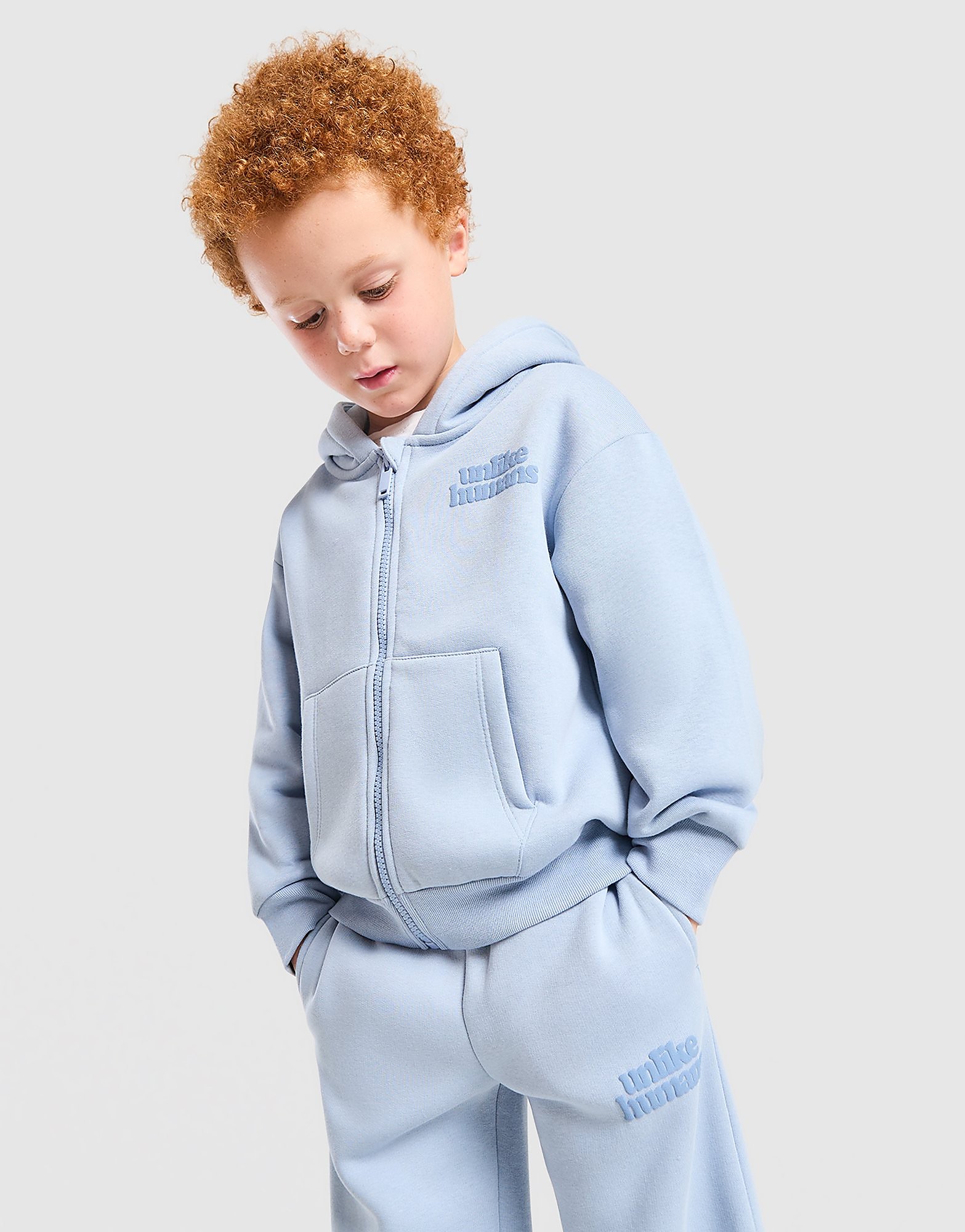 Unlike Humans Hoodie Tracksuit Children - Blauw - Kind, Blauw 3-4Y