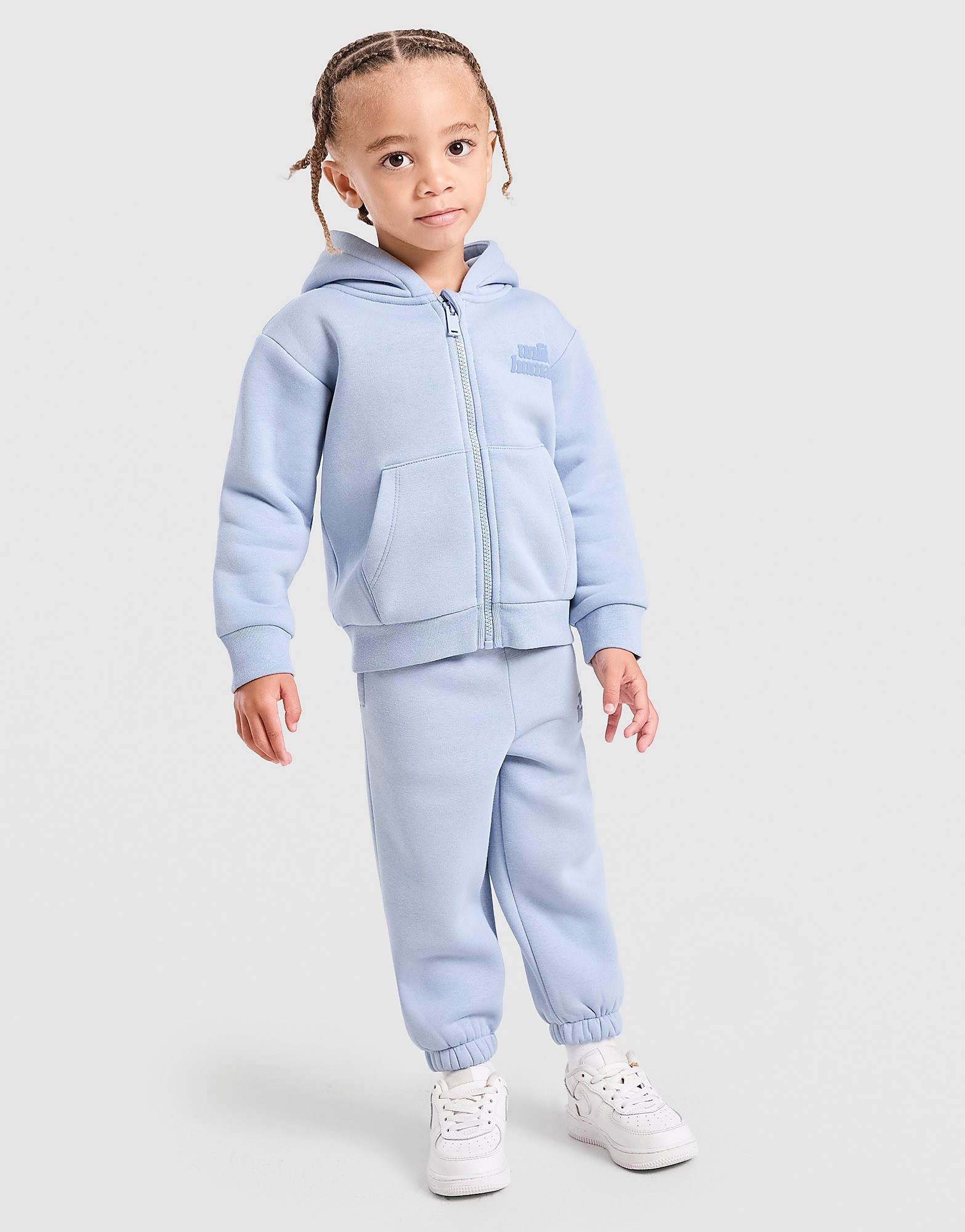 Unlike Humans Hooded Set Infant - Blauw - Kind, Blauw 12-18M