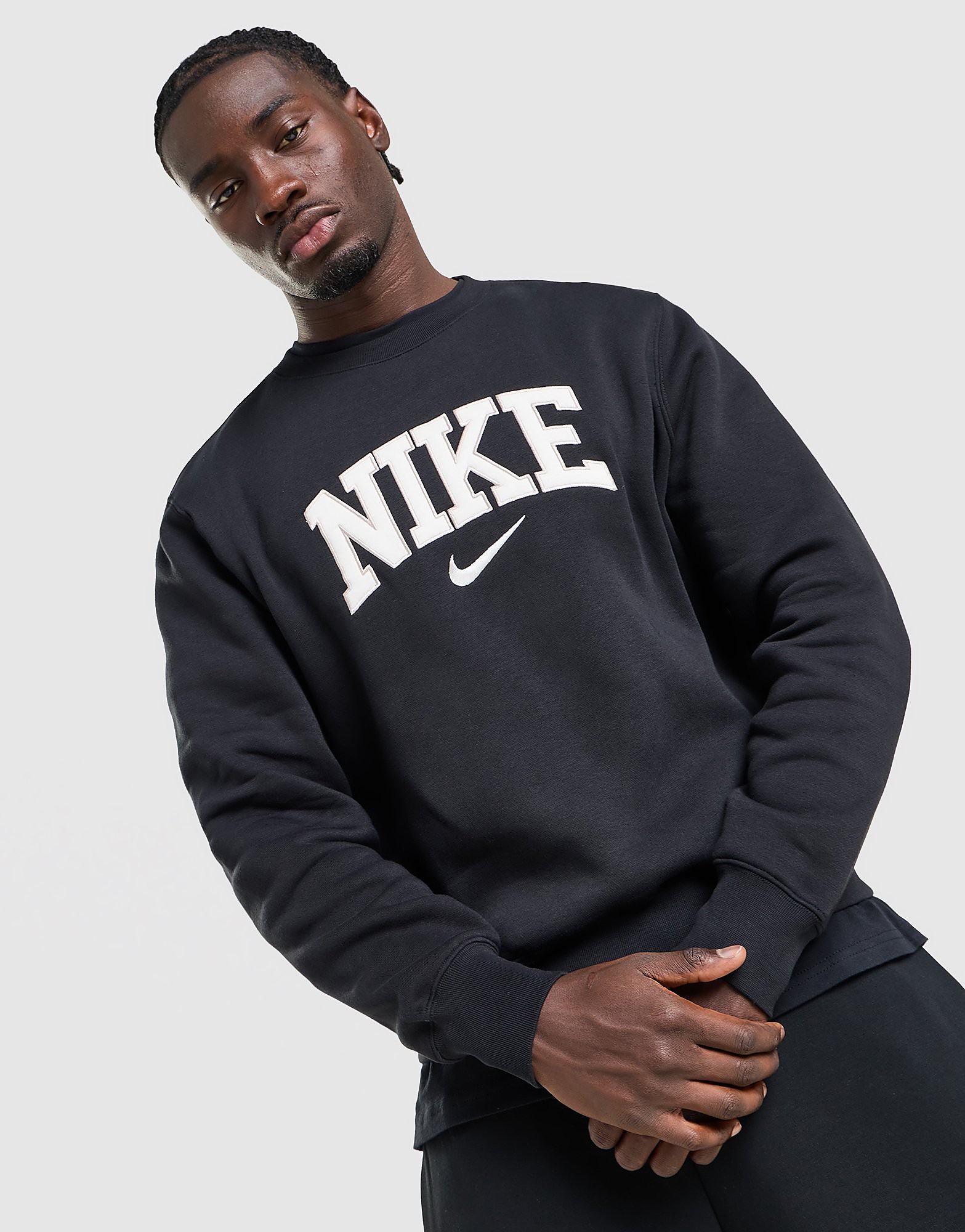 Nike Varsity Crew Sweatshirt - Zwart- Heren, Zwart