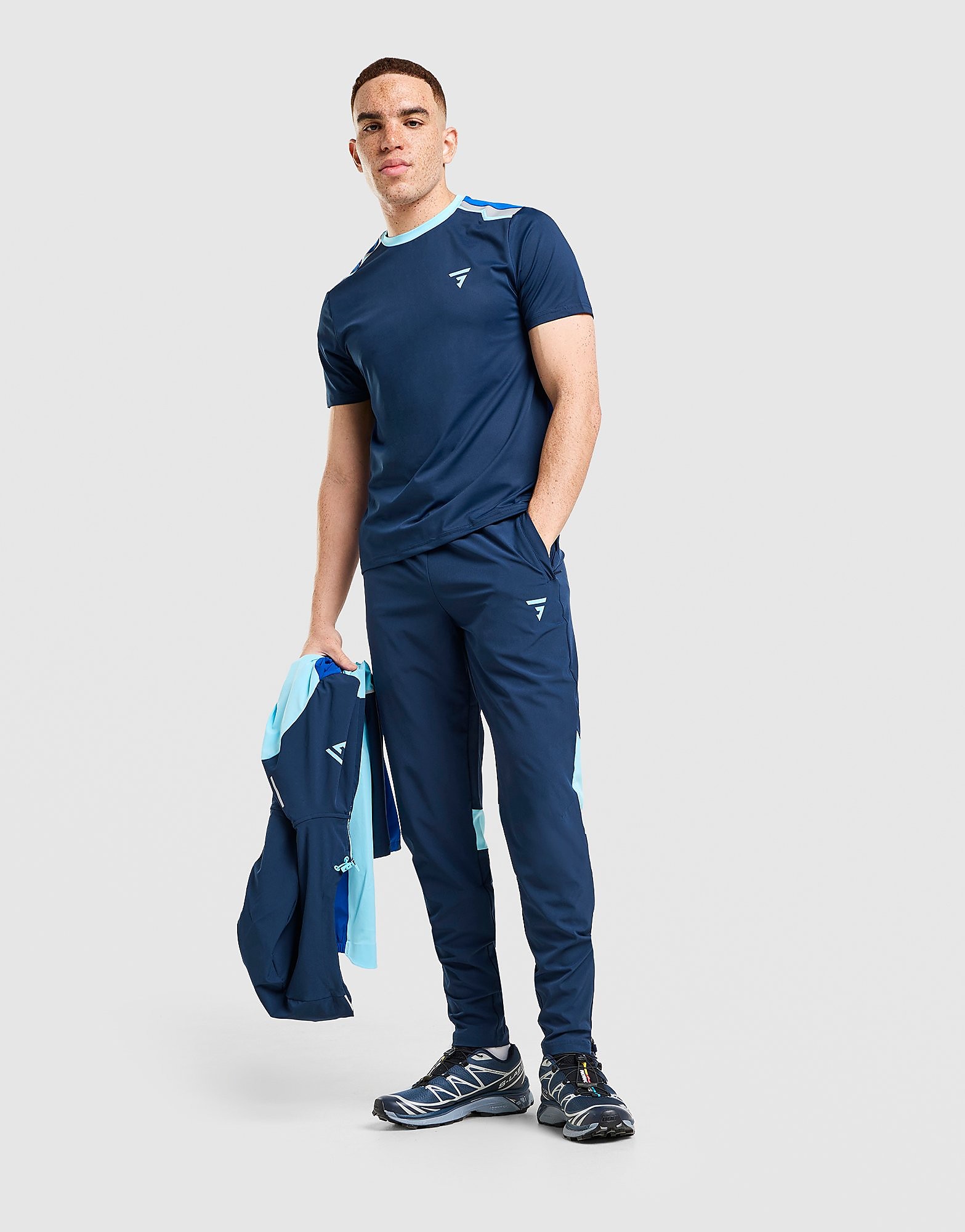 GRIID Evo Panel T-Shirt - Blauw- Heren, Blauw