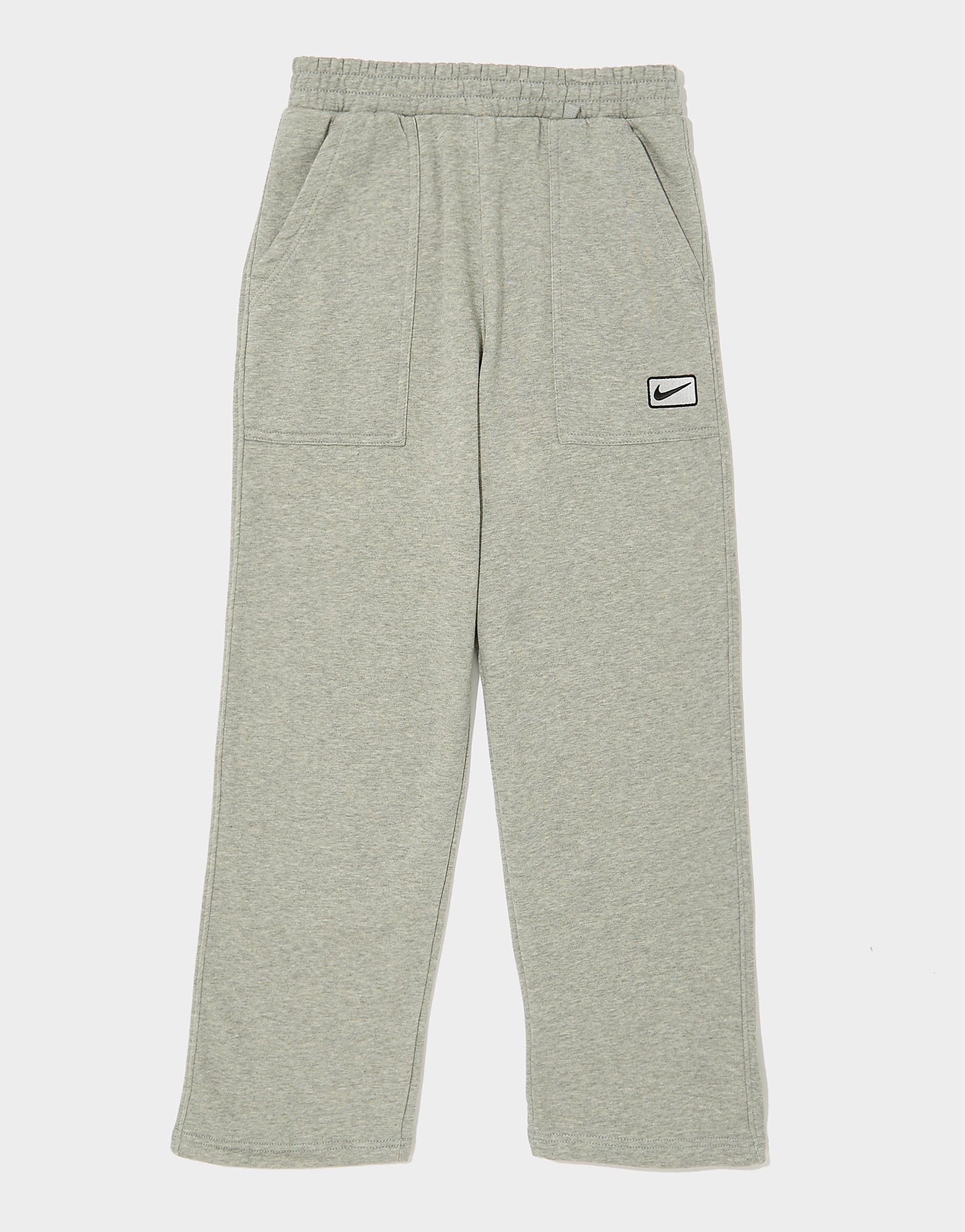 Nike Street Fleece Open Hem Joggers Junior Grijs Kind Grijs