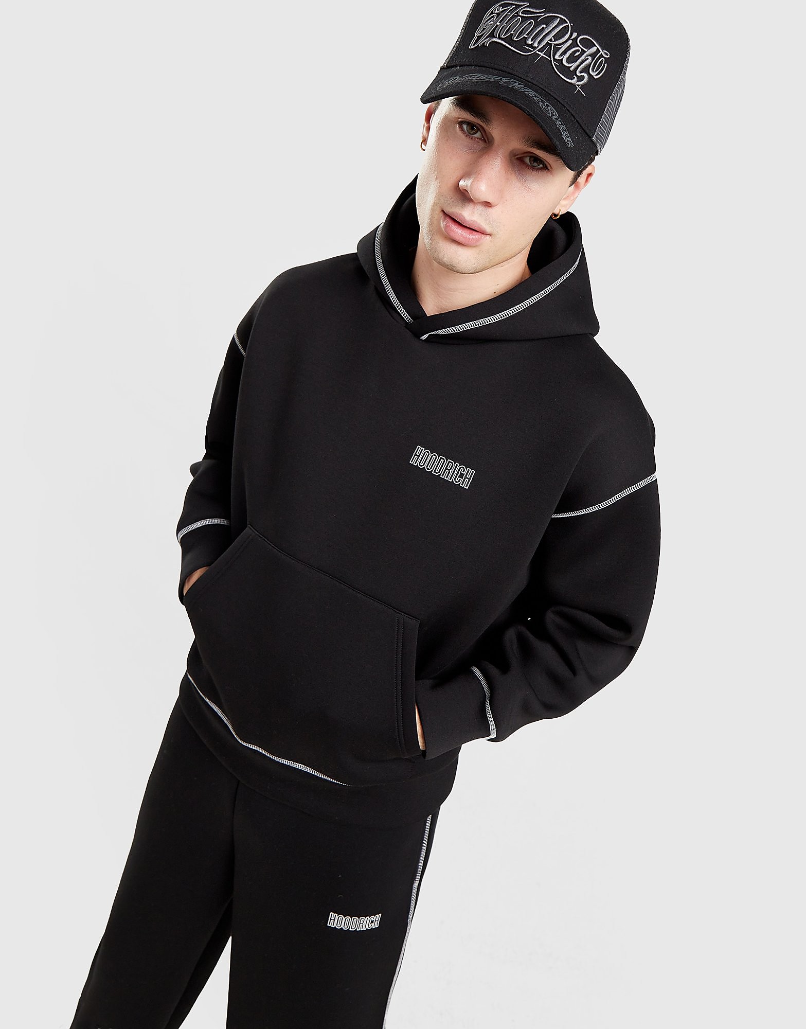 Hoodrich Contrast Hoodie - Zwart- Heren, Zwart