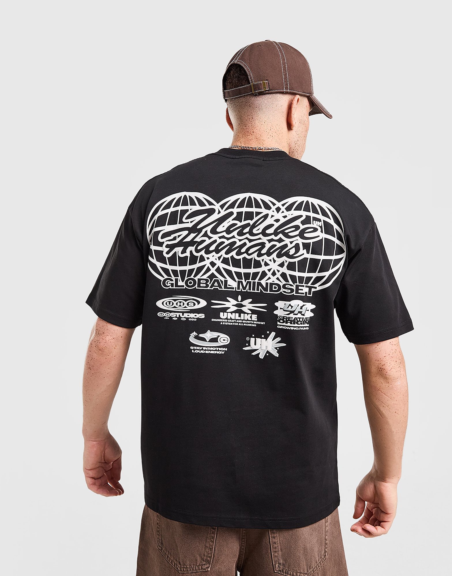 Unlike Humans Mindsets T-Shirt - Zwart- Heren, Zwart S