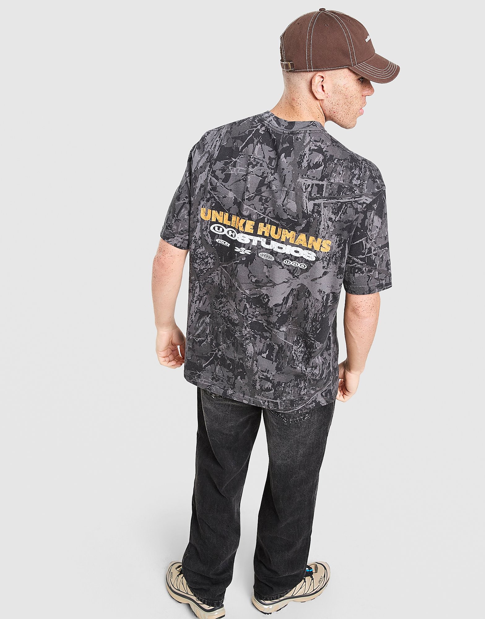 Unlike Humans Tayga T-Shirt - Zwart- Heren, Zwart