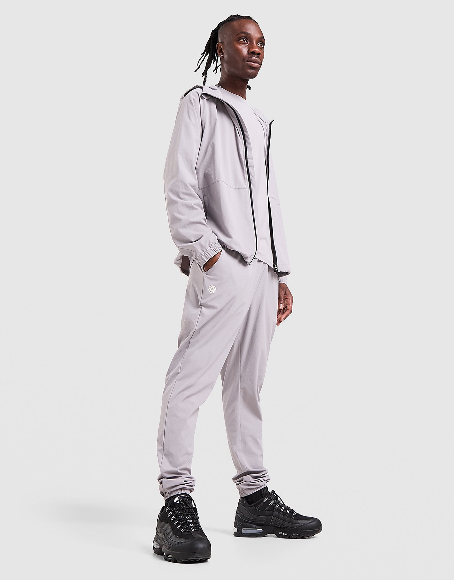 Canvas Athletic Core Track Pants - Grijs- Heren, Grijs
