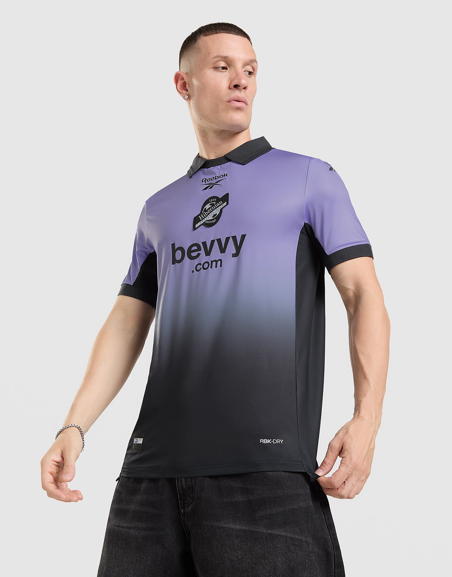 Reebok Hibernian FC 2026/27 Third Shirt - Paars- Heren, Paars