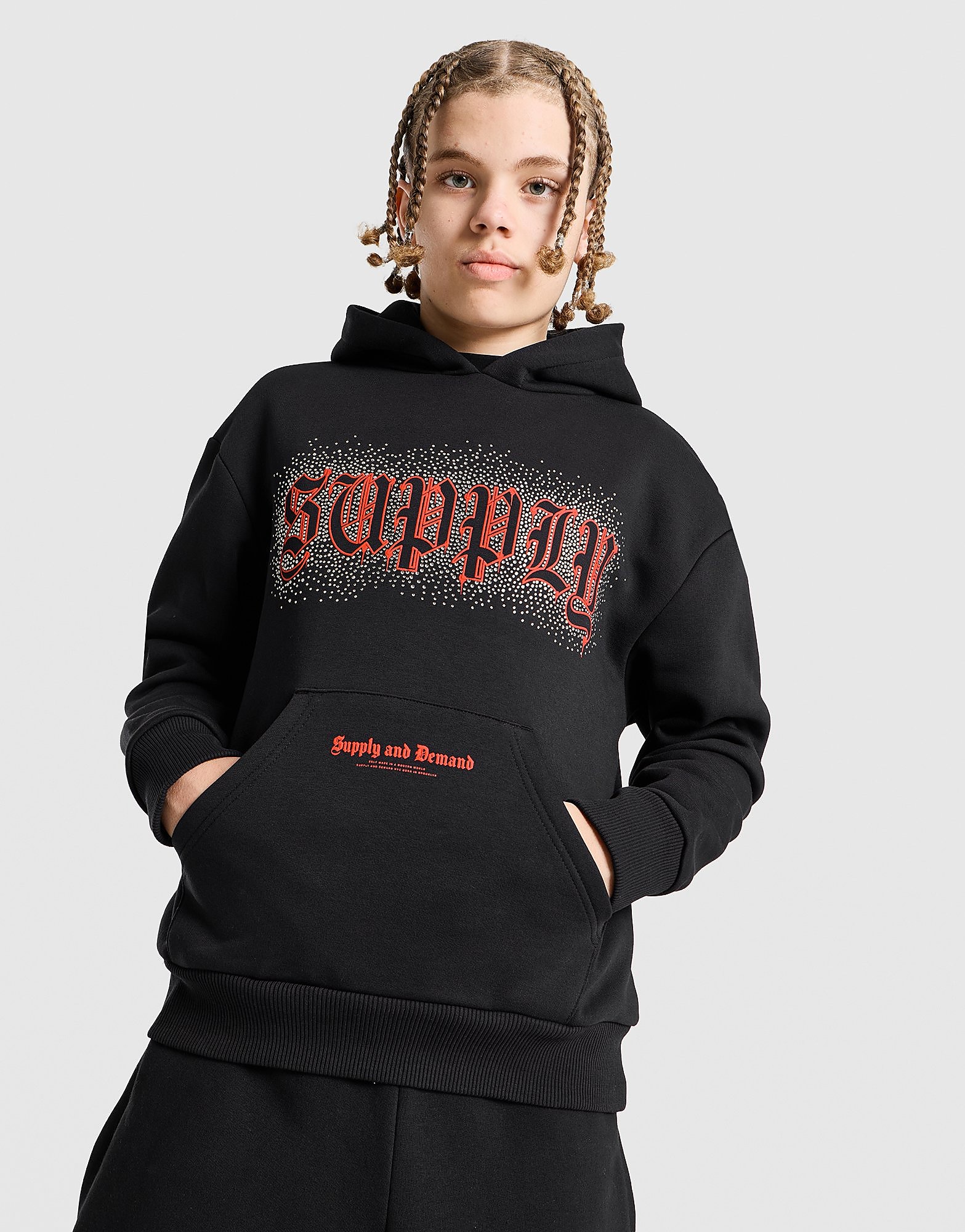 Supply & Demand Link Hoodie Junior - Zwart - Kind, Zwart