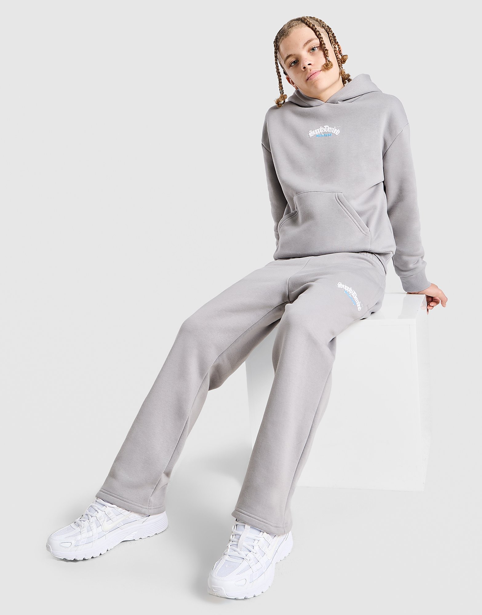 Supply & Demand Patch Tracksuit Junior - Grijs - Kind, Grijs