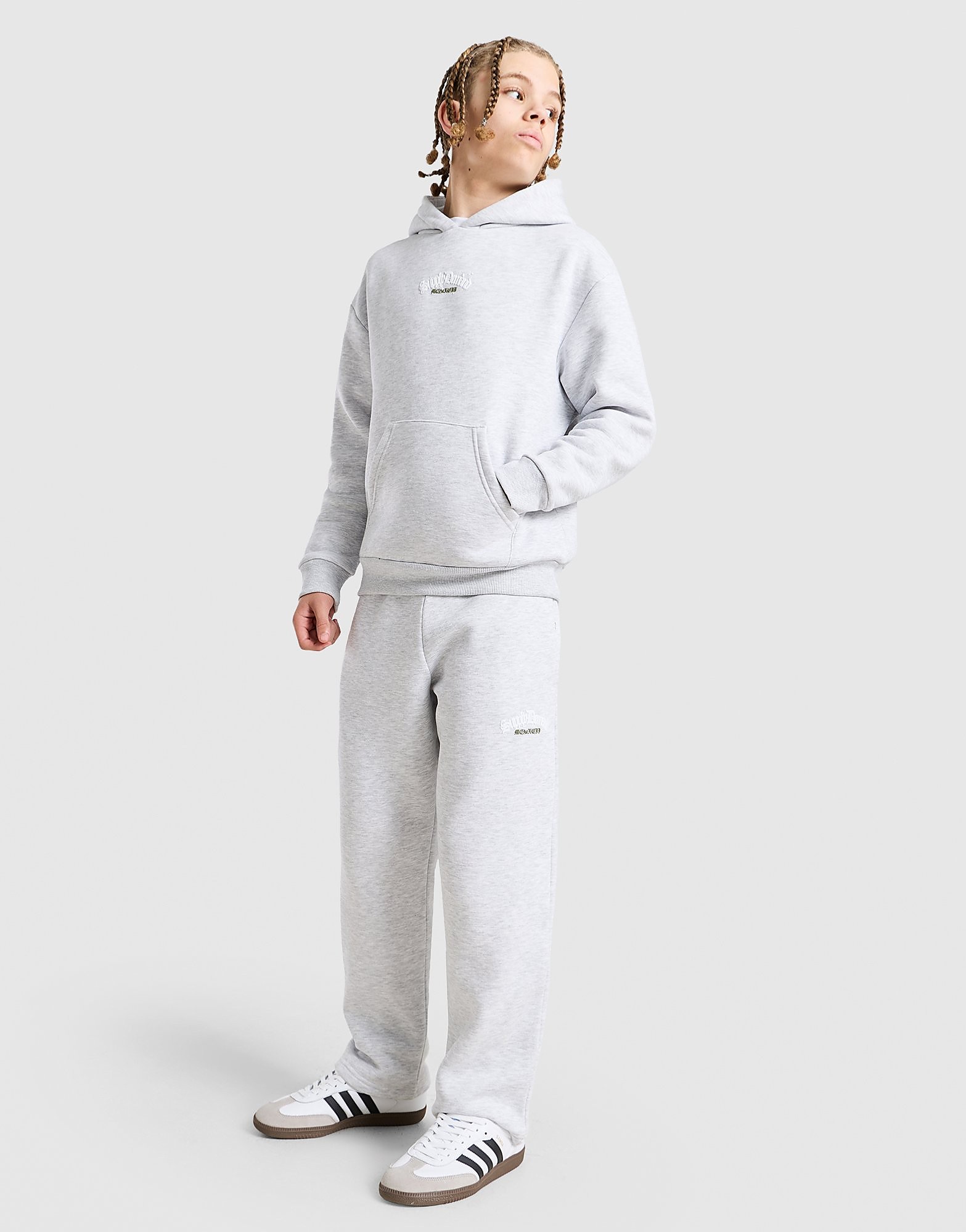 Supply & Demand Patch Tracksuit Junior - Grijs - Kind, Grijs