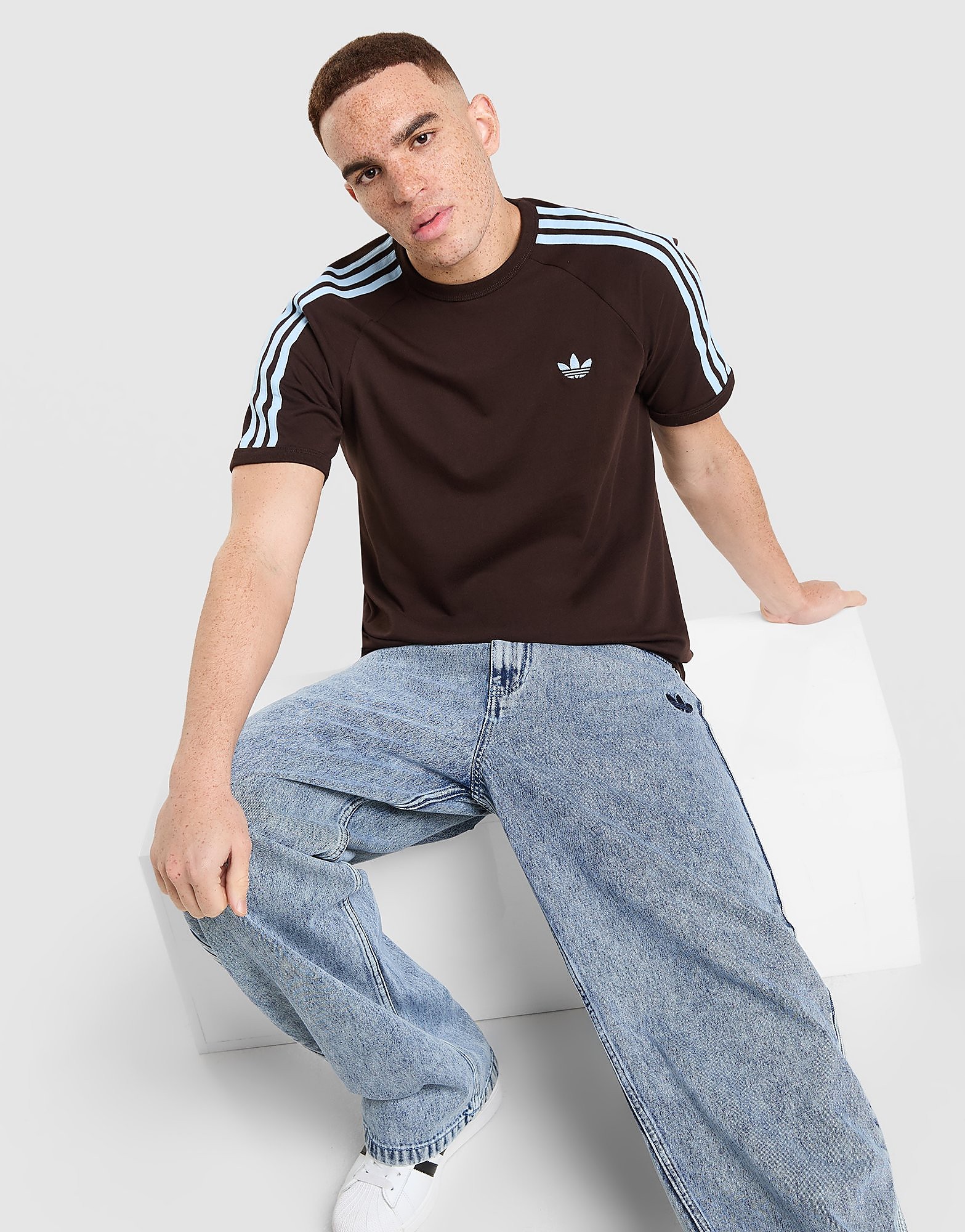 Adidas Originals Cali T-Shirt Bruin- Heren Bruin