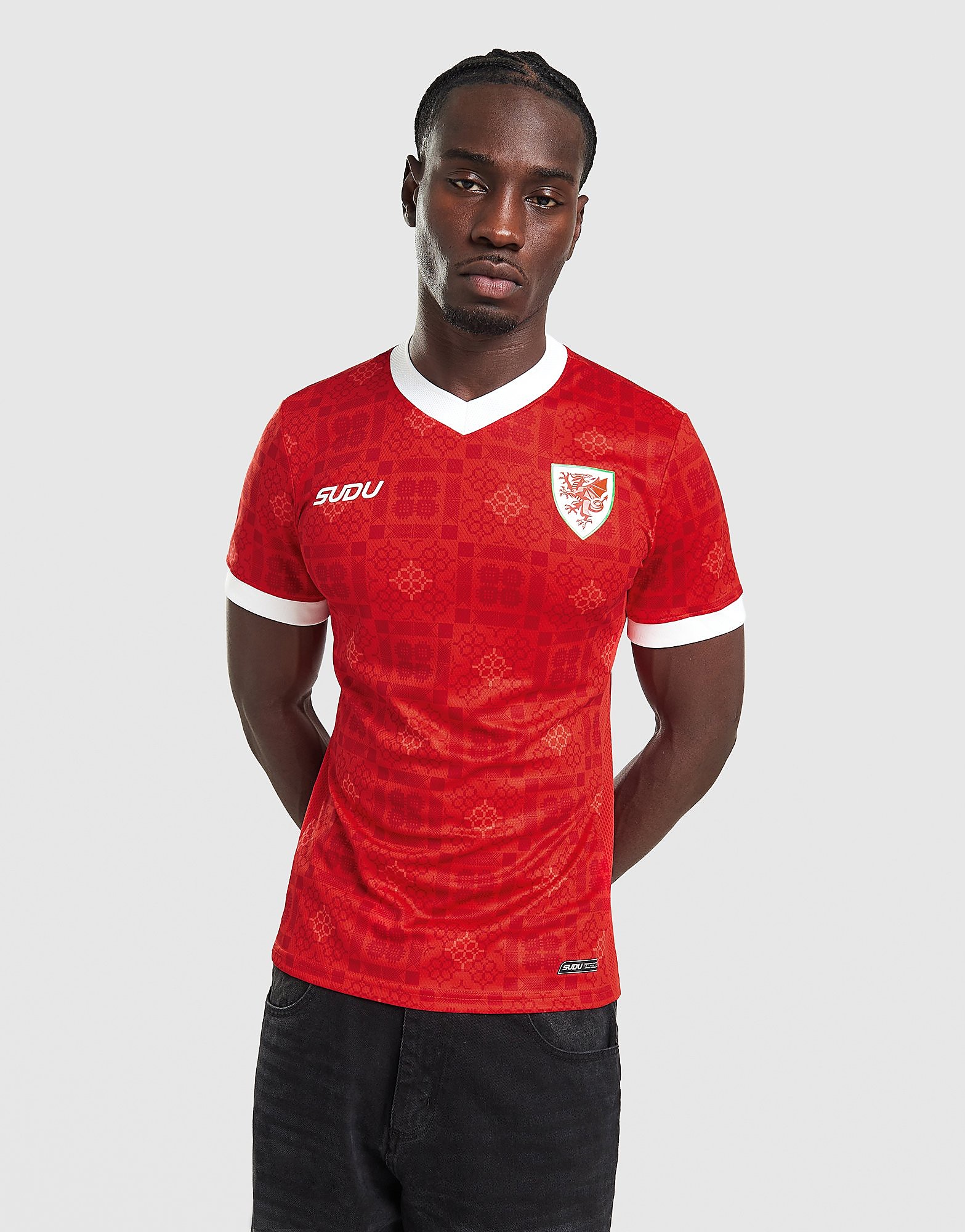 SUDU Wales 2026/27 Match Home Shirt - Rood- Heren, Rood