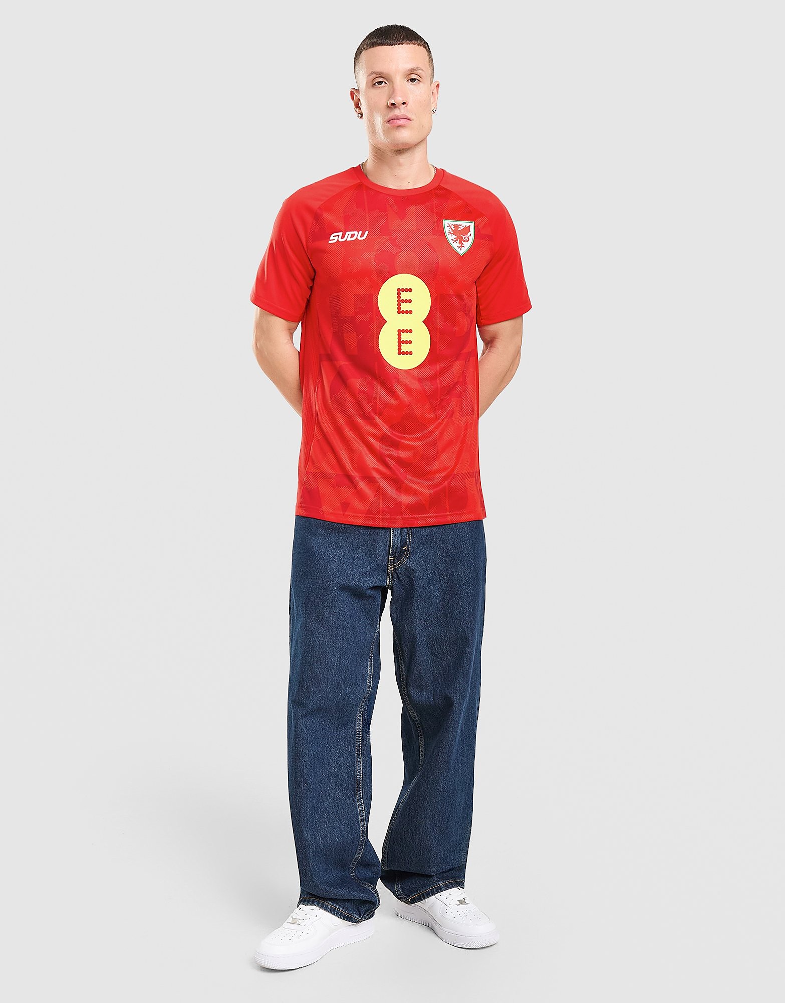 SUDU Wales 2026 Pre Match Shirt - Rood- Heren, Rood