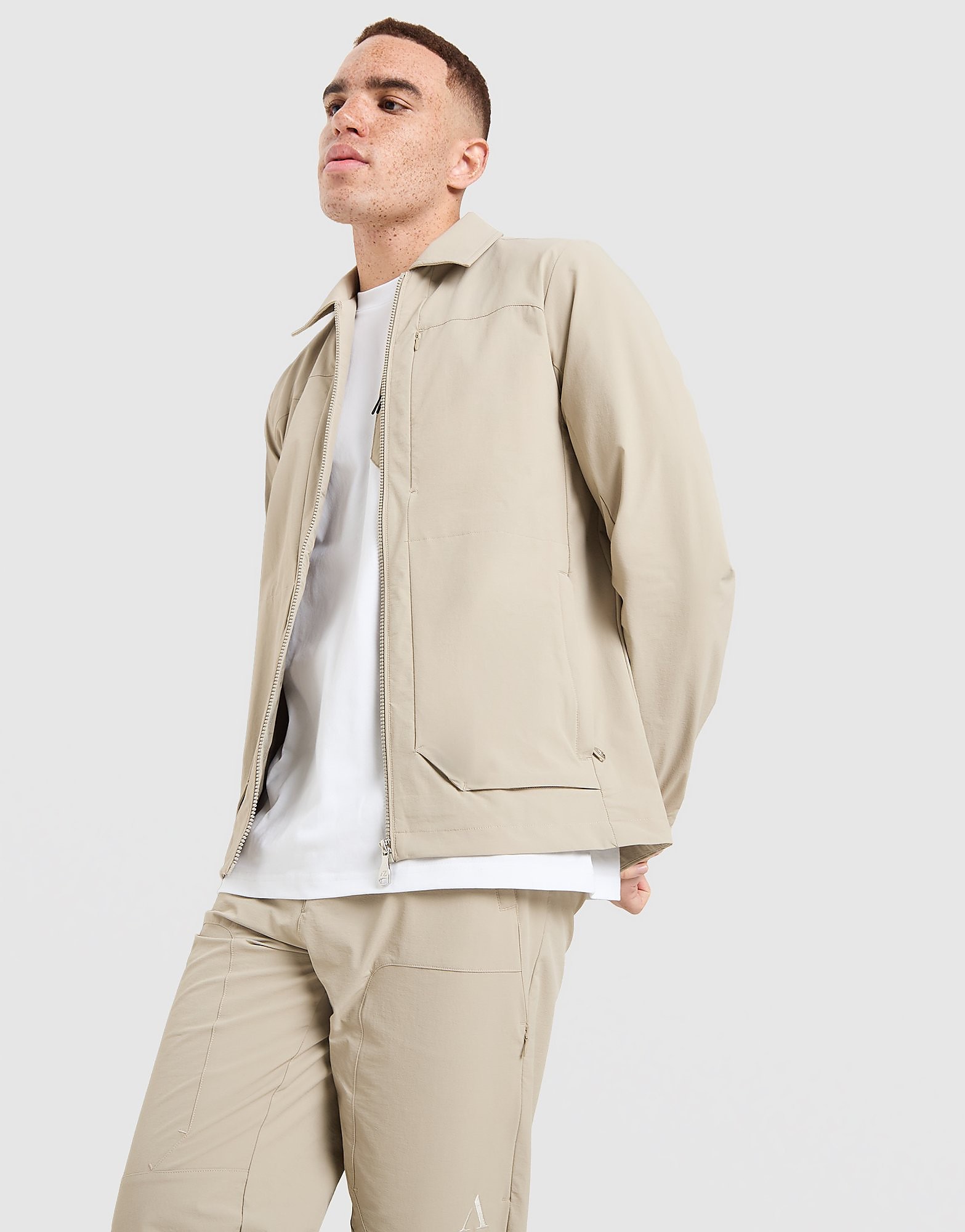 Alessandro Zavetti Rossano Woven Overshirt - Beige- Heren, Beige