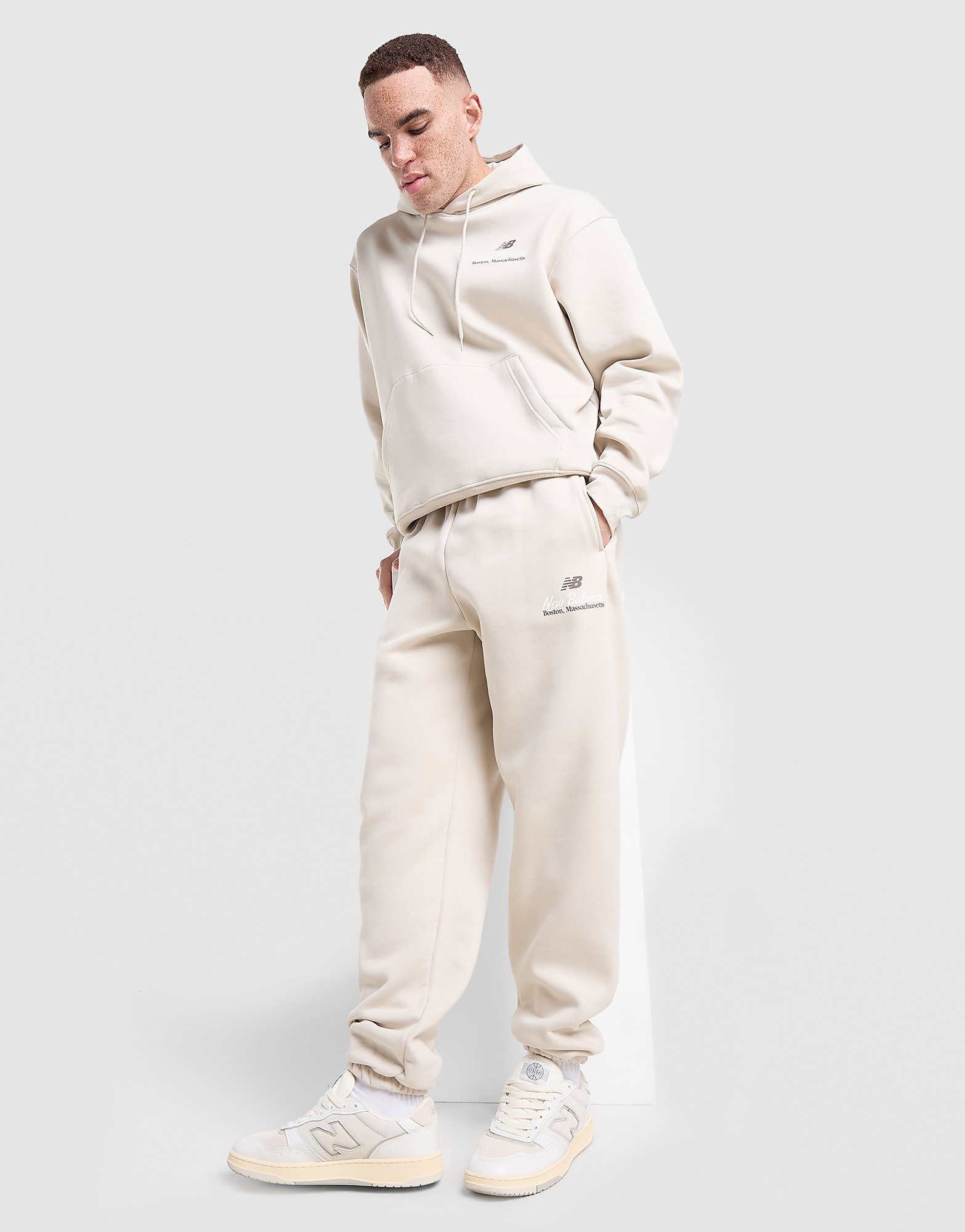 New Balance Stack Joggers - Crème- Heren, Crème