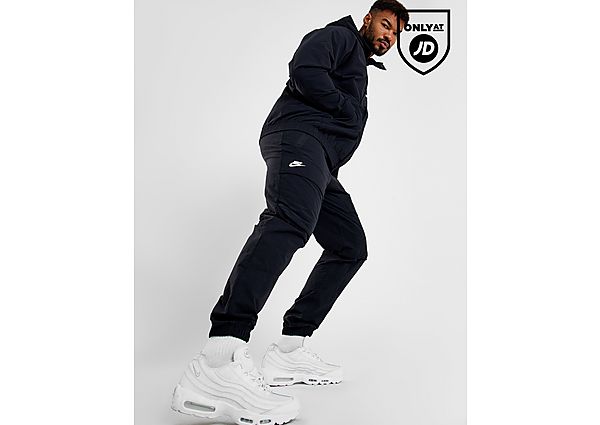 Nike Sportswear Air Max Geweven cargobroek voor heren Black Black White- Heren Black Black White