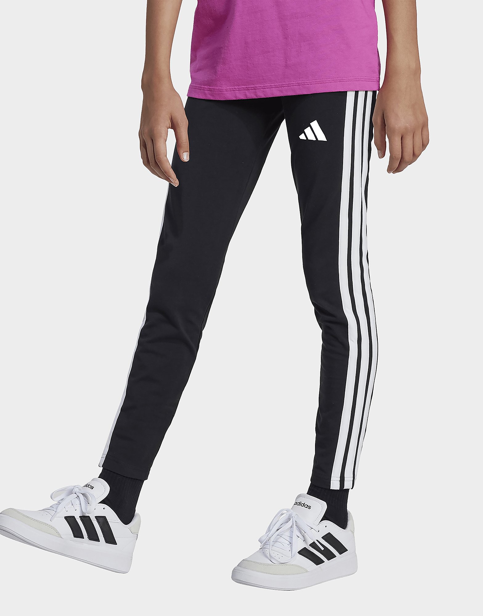 Adidas Bambino Nero Leggings Essentials Taglia 11-12Y, JD Sports
