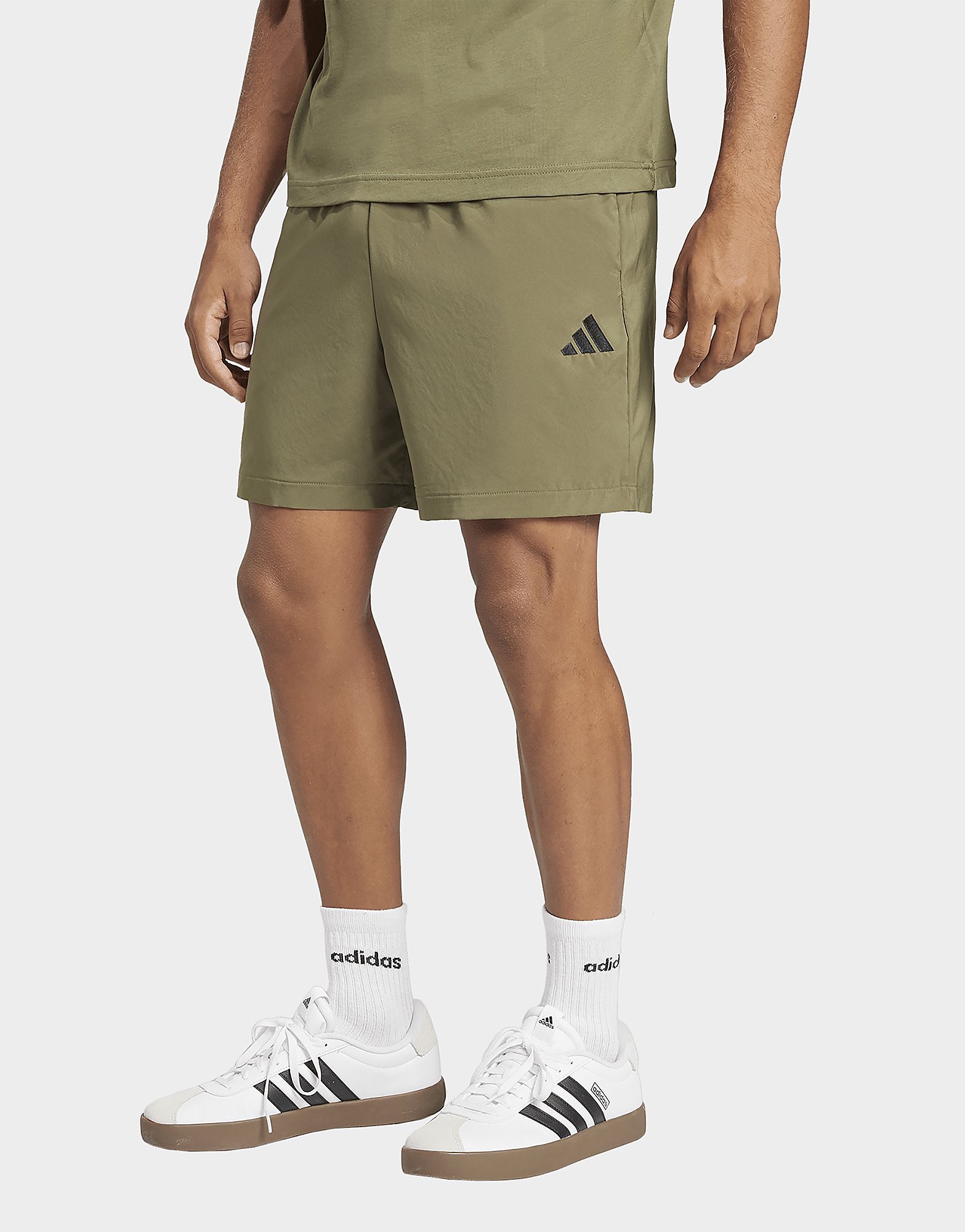 Mens Adidas Short Essentials Small Logo Chelsea - Verde, Verde