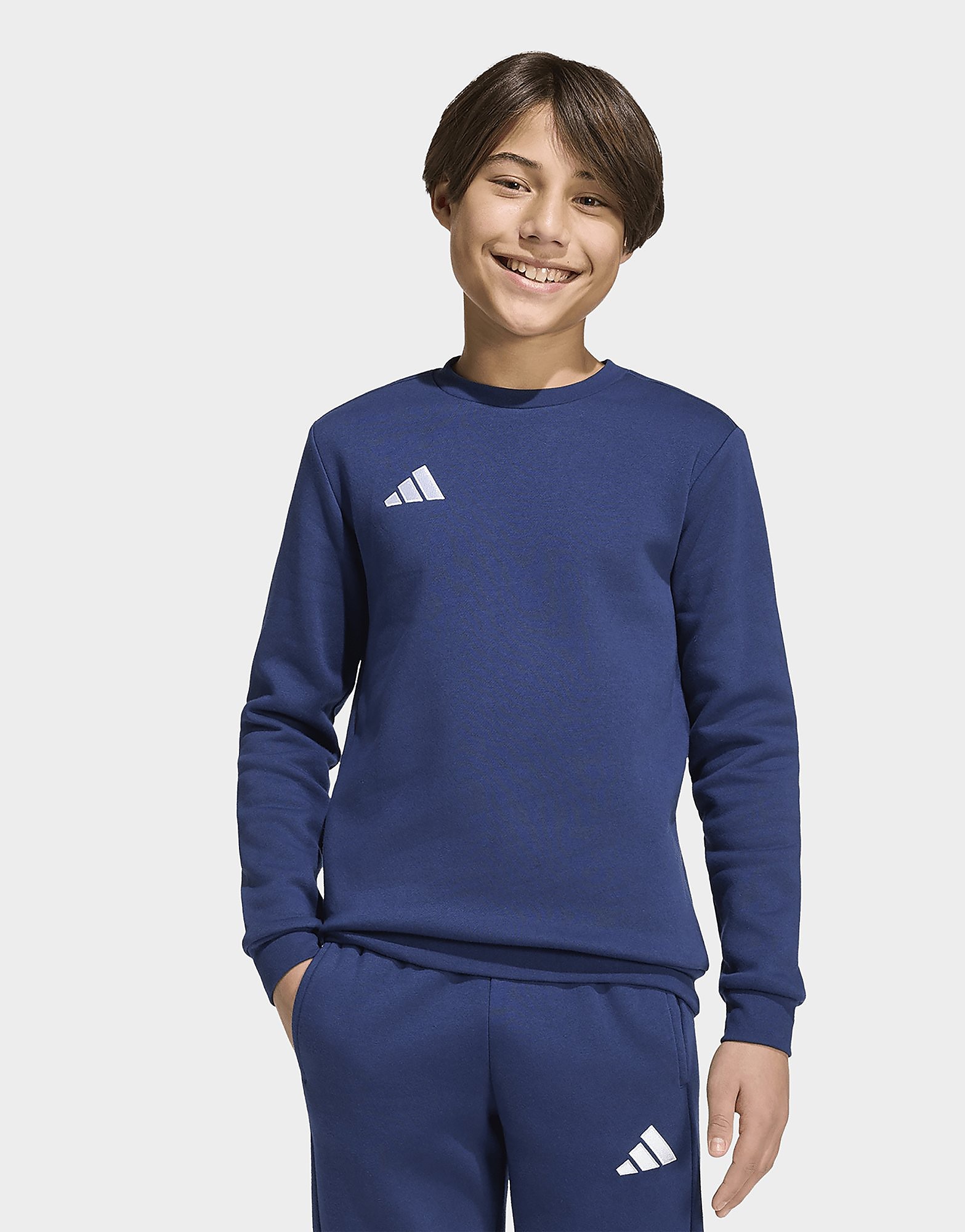 Adidas Bambino Blu Felpa Entrada26 Taglia 13-14Y, JD Sports