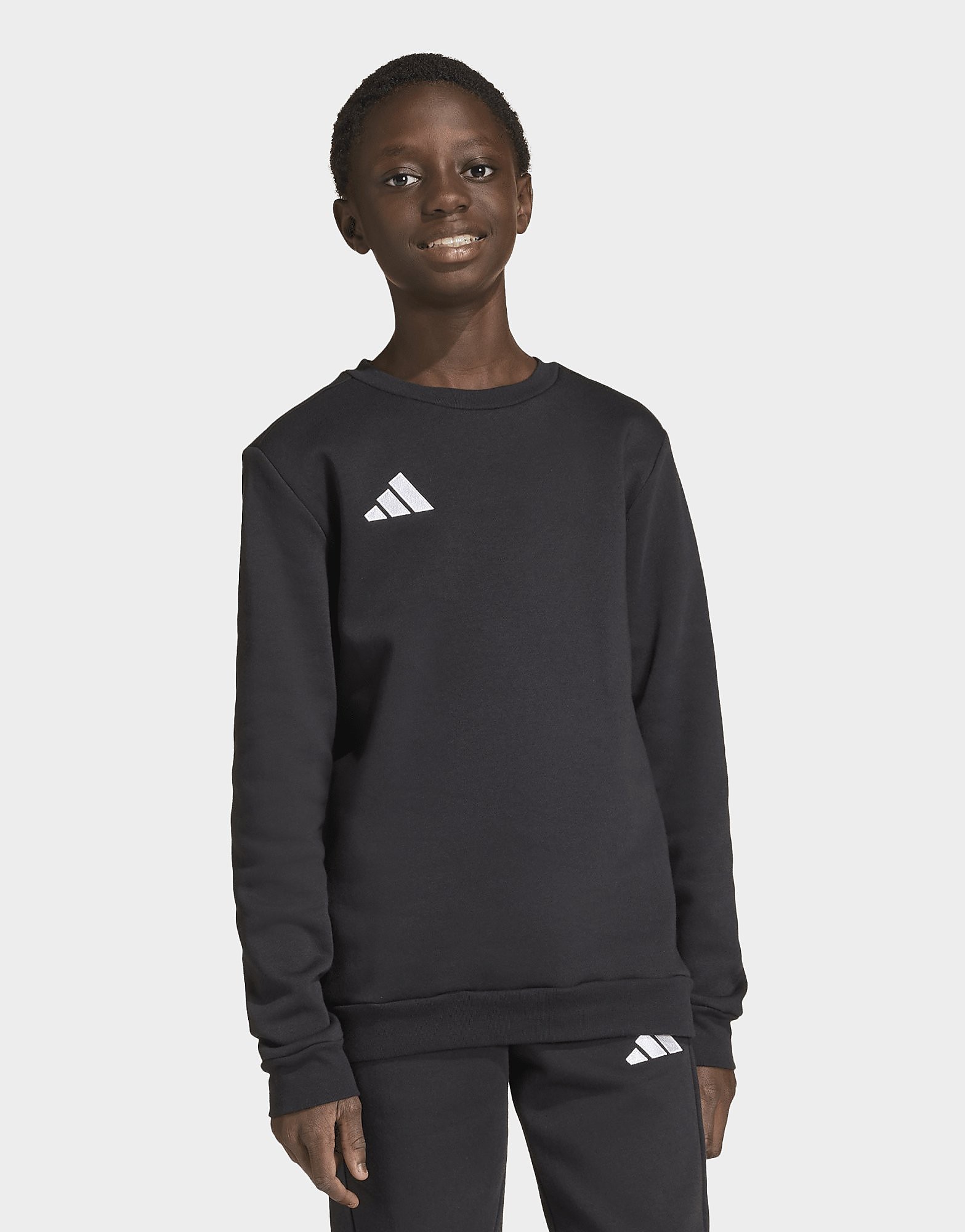 Adidas Noir Felpa Per Bambini Entrada 26 - Immagine 2