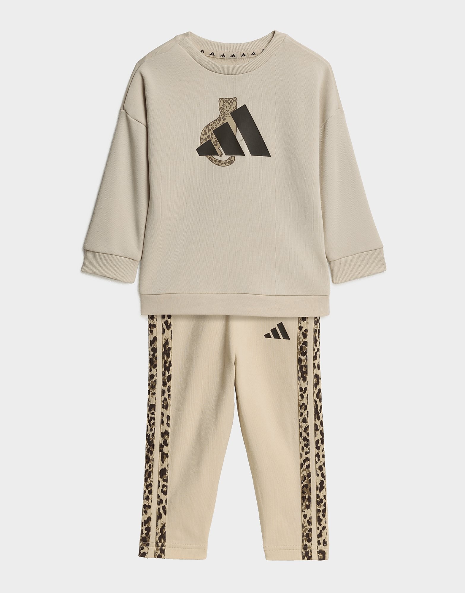 Womens Adidas Set Leggings Animalier - Beige, Beige
