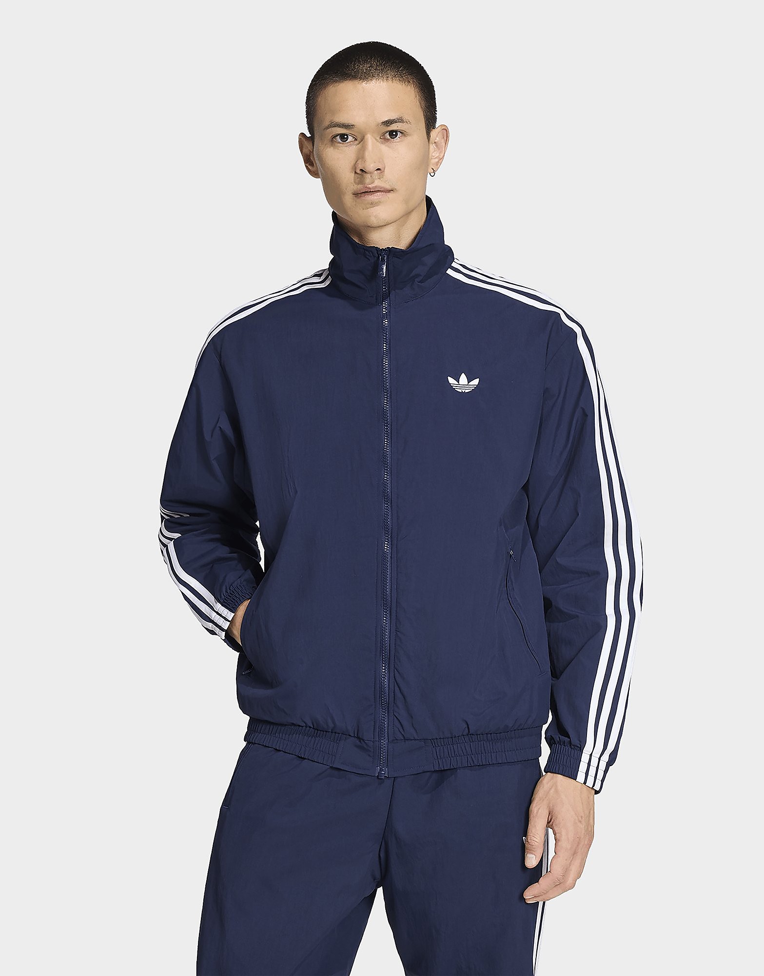 Mens Adidas Firebird Woven Track Top - Blu, Blu