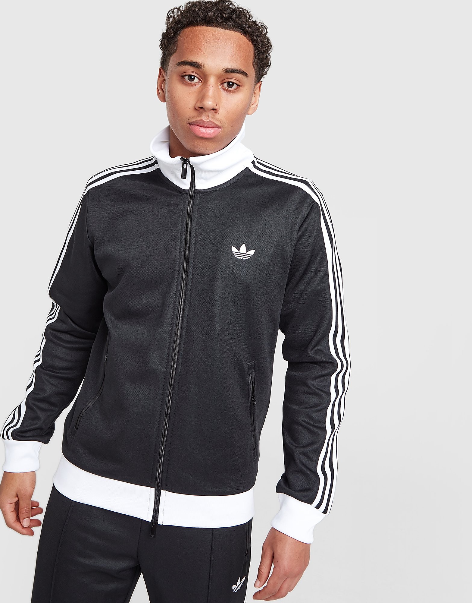 Mens Adidas Track Top Iconico - Nero, Nero