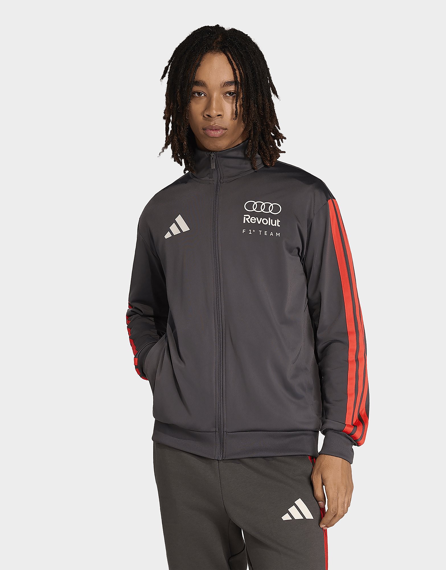 Mens Adidas Giacca Da Allenamento Audi Revolut F1 Team Dna - Nero, Nero