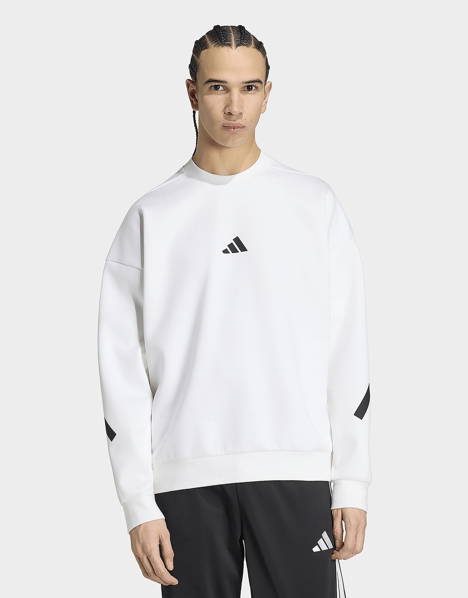 Adidas Performance Uomo Bianco - Z.n.e. - Felpa Bianca - Immagine 3